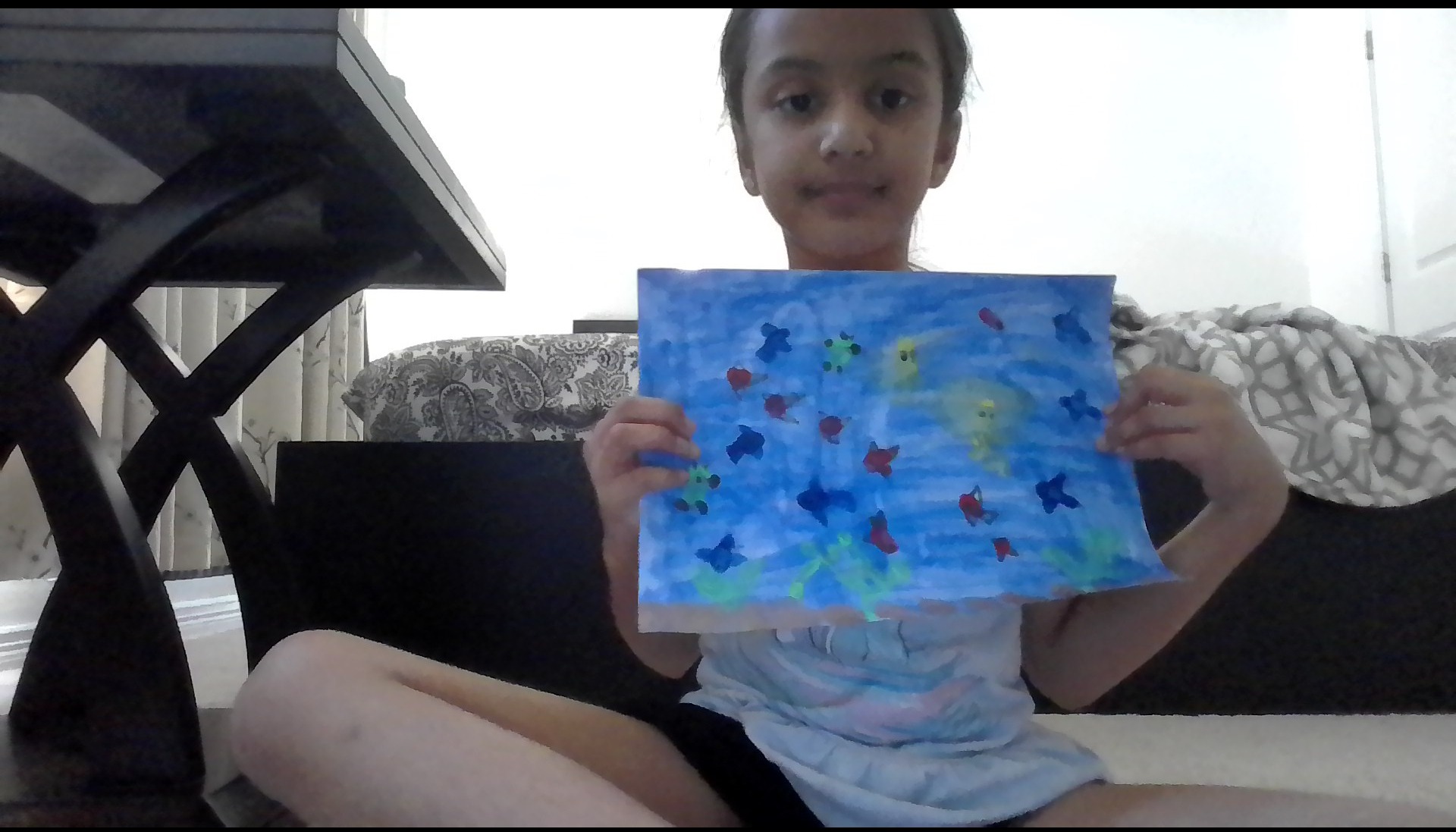 fingerprint fish drawing