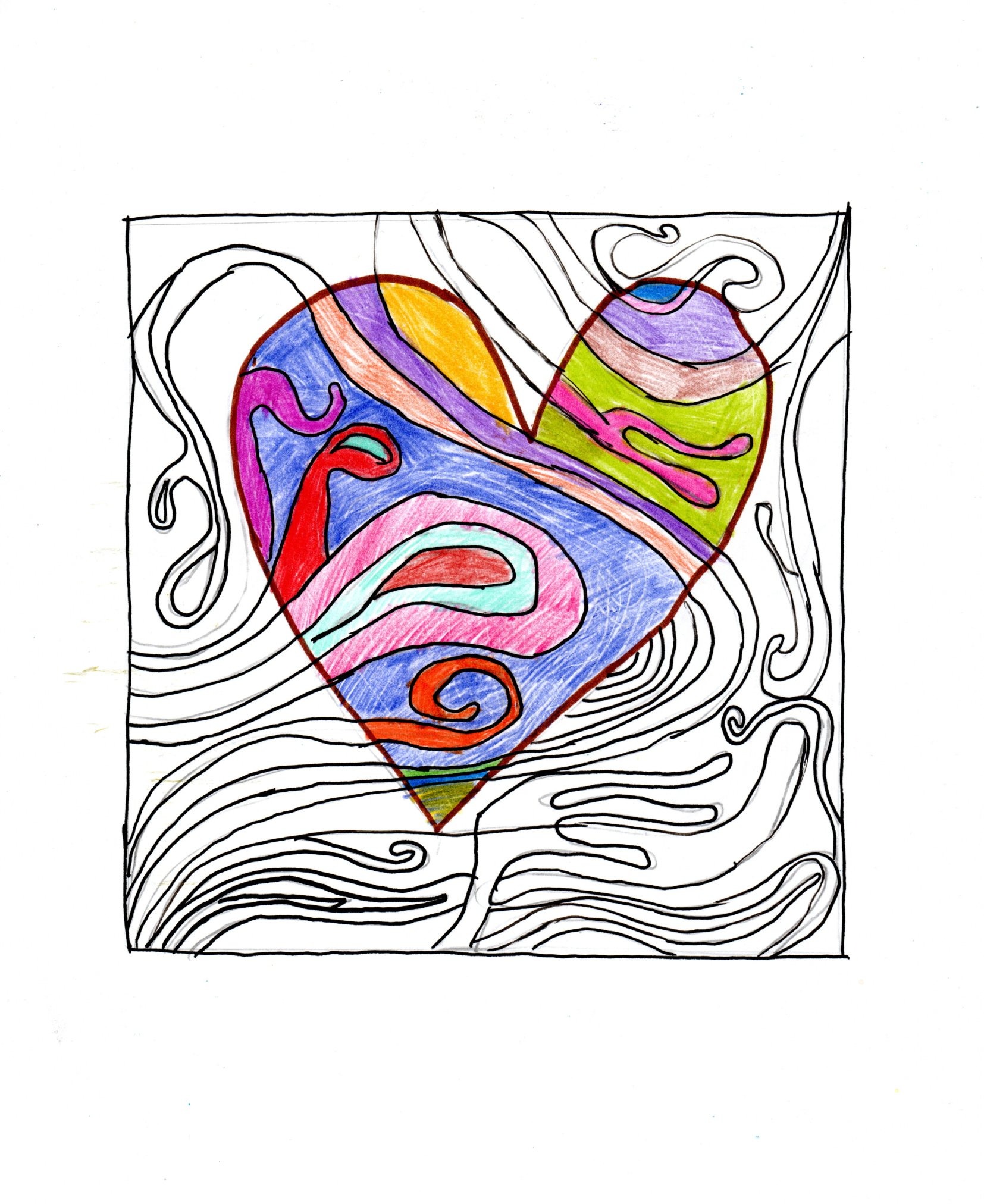 The longest line artwork.