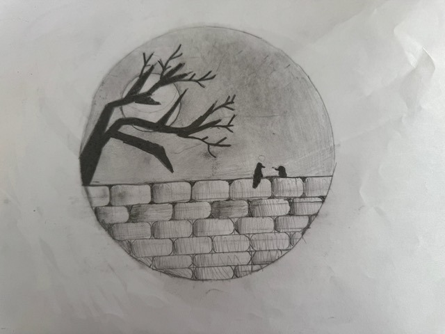 wall and tree