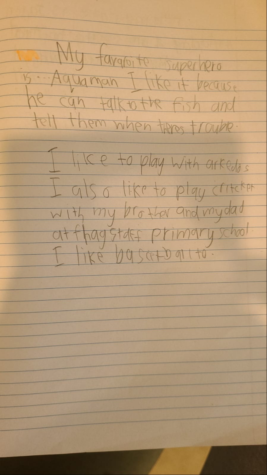 Jadon's CW work
