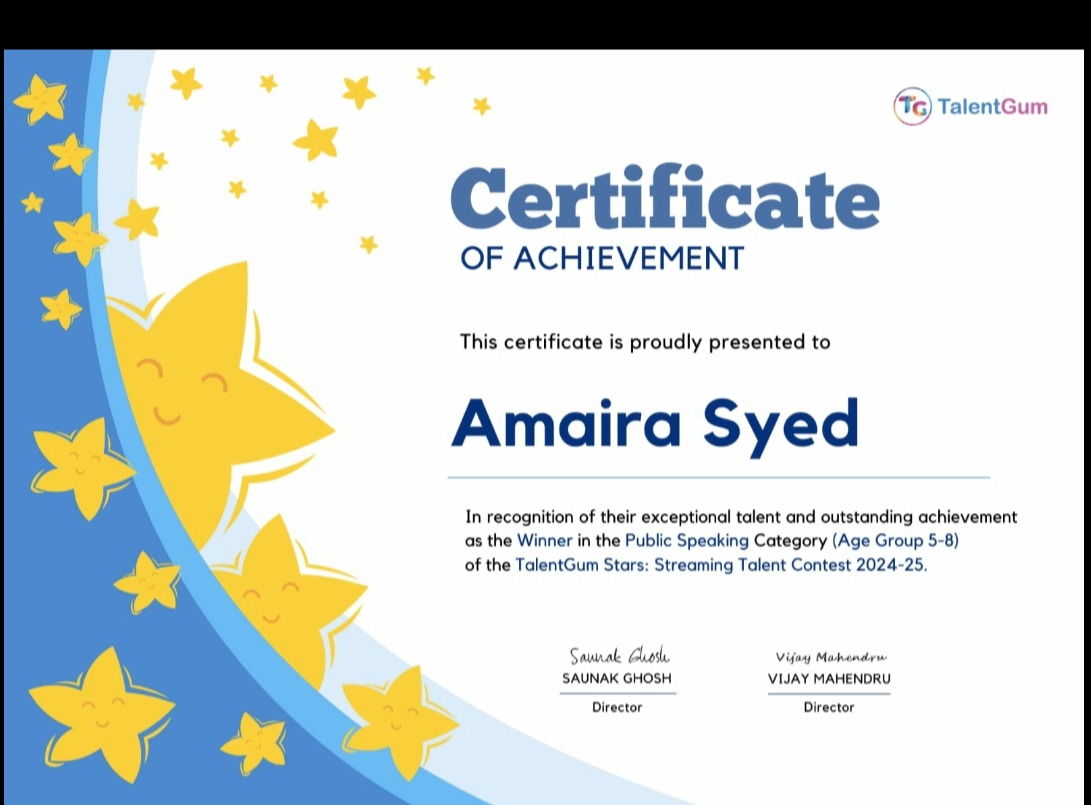 Amaira's Achievement
