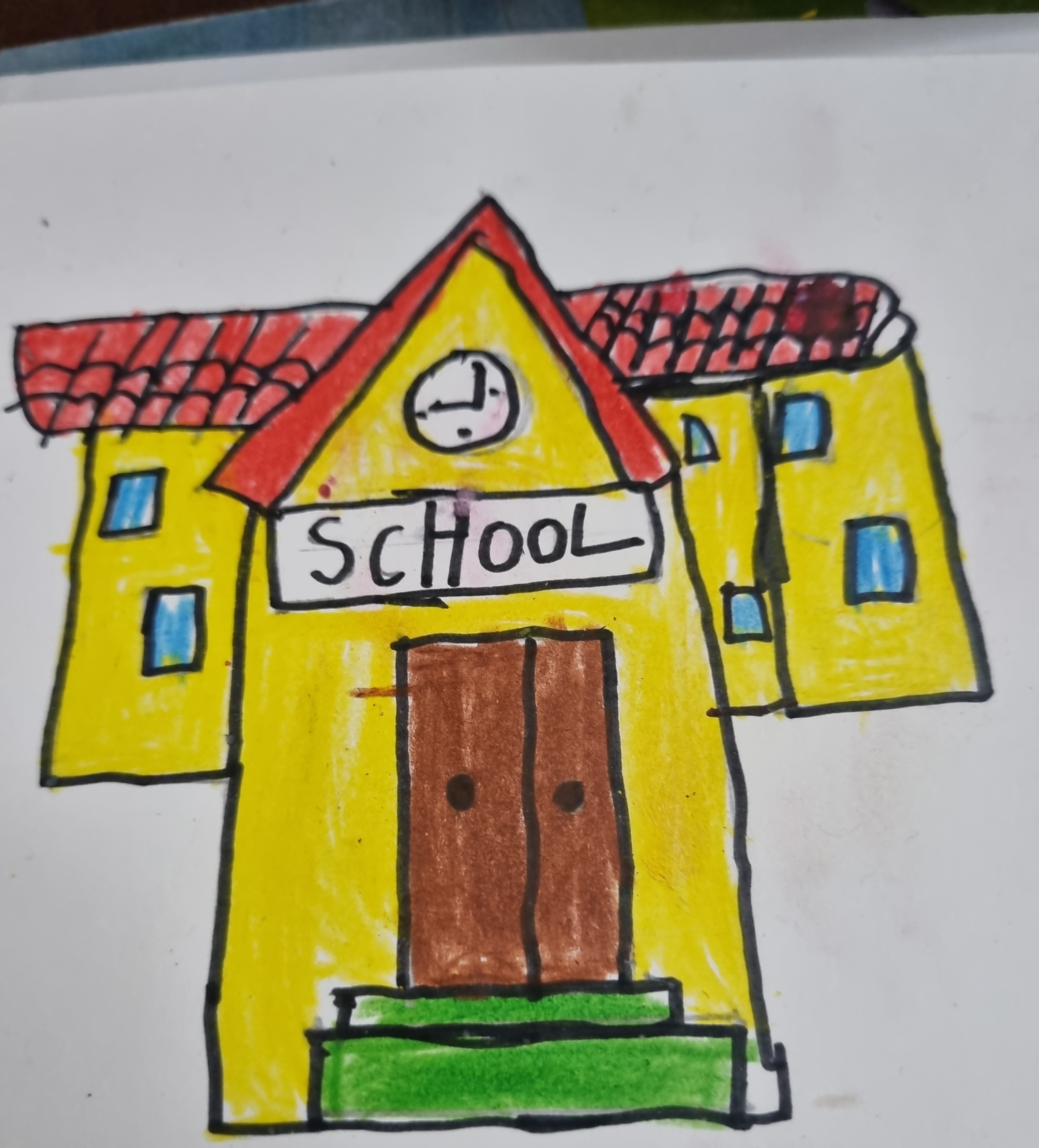 Drawing of school