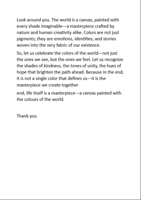 Colours of the world