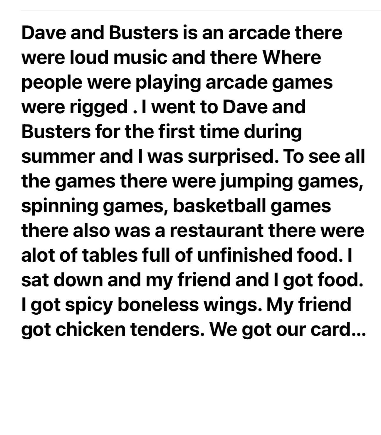 Dave and busters
