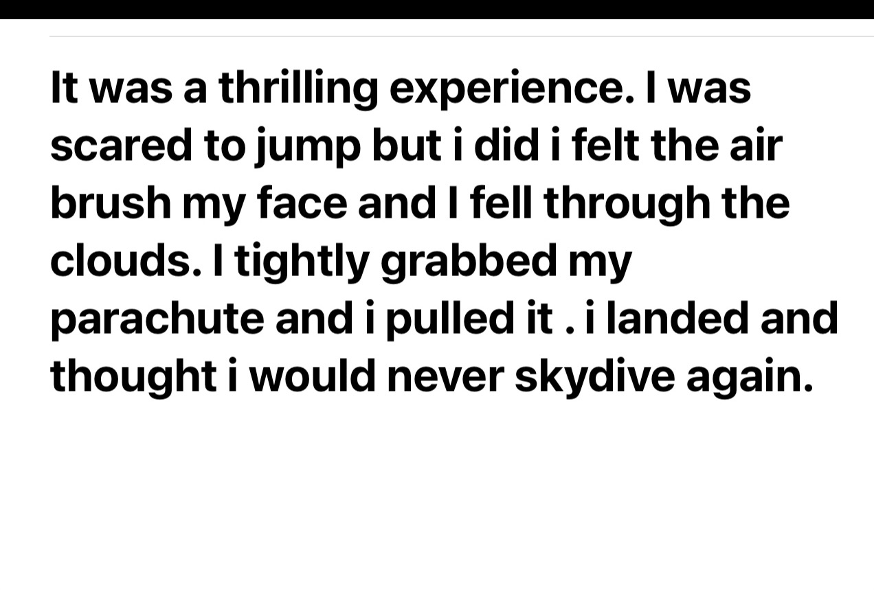 Skydiving