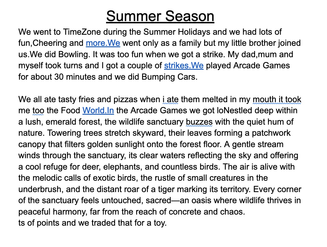 Summer Season