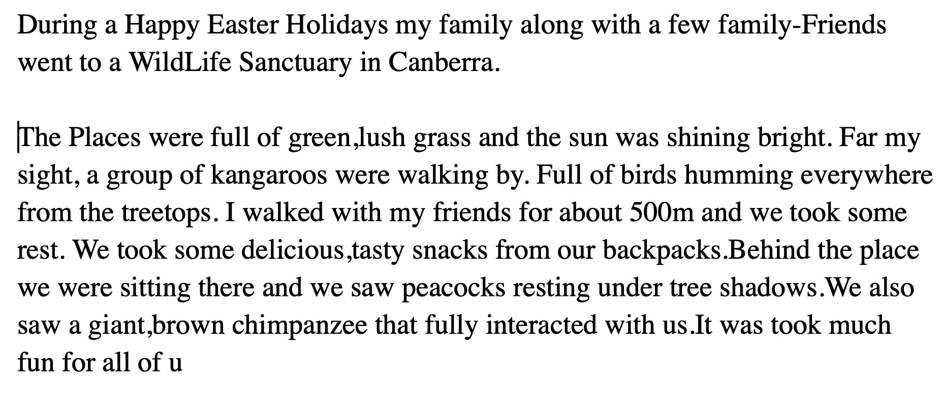 Canberra family trip