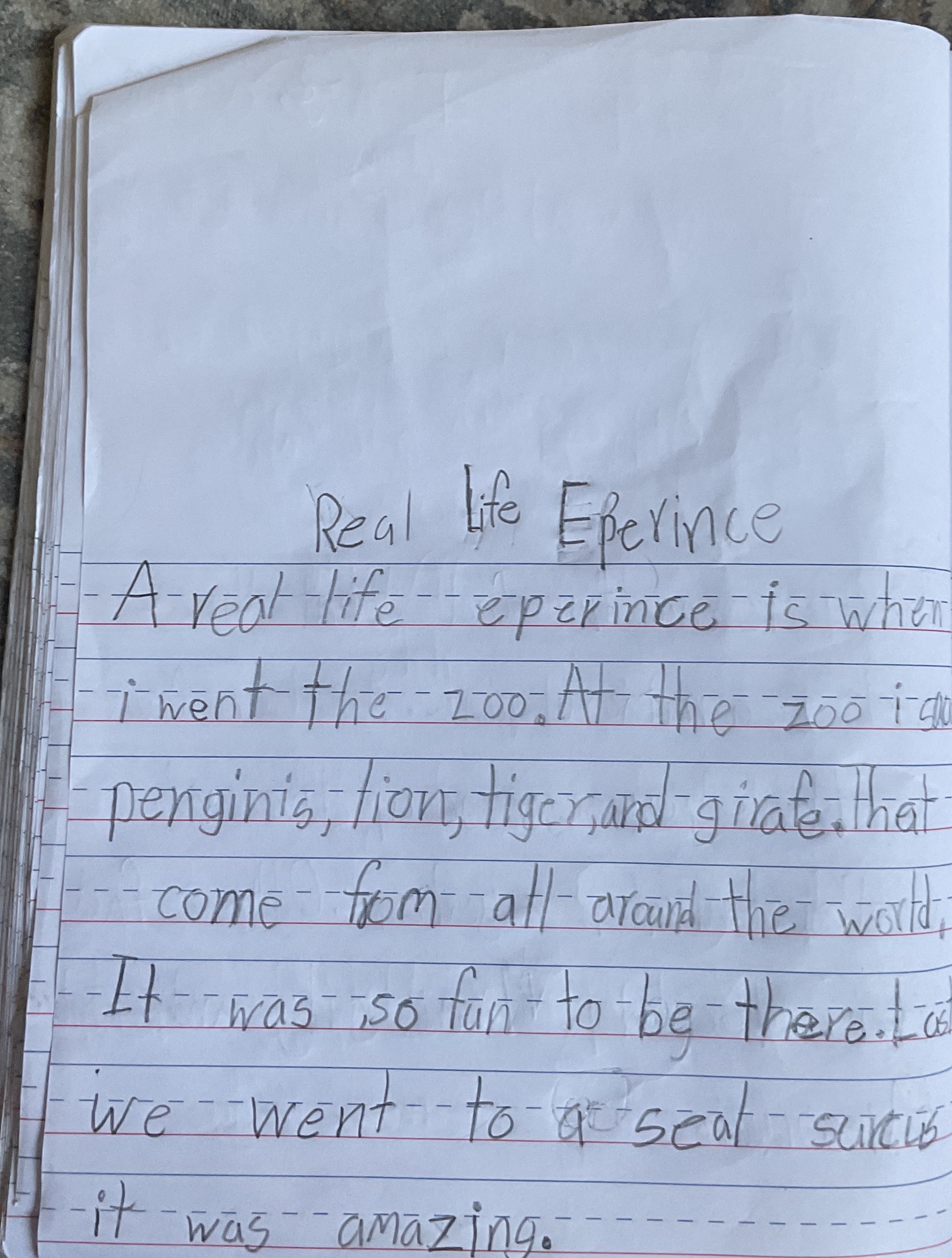 Real life experience 