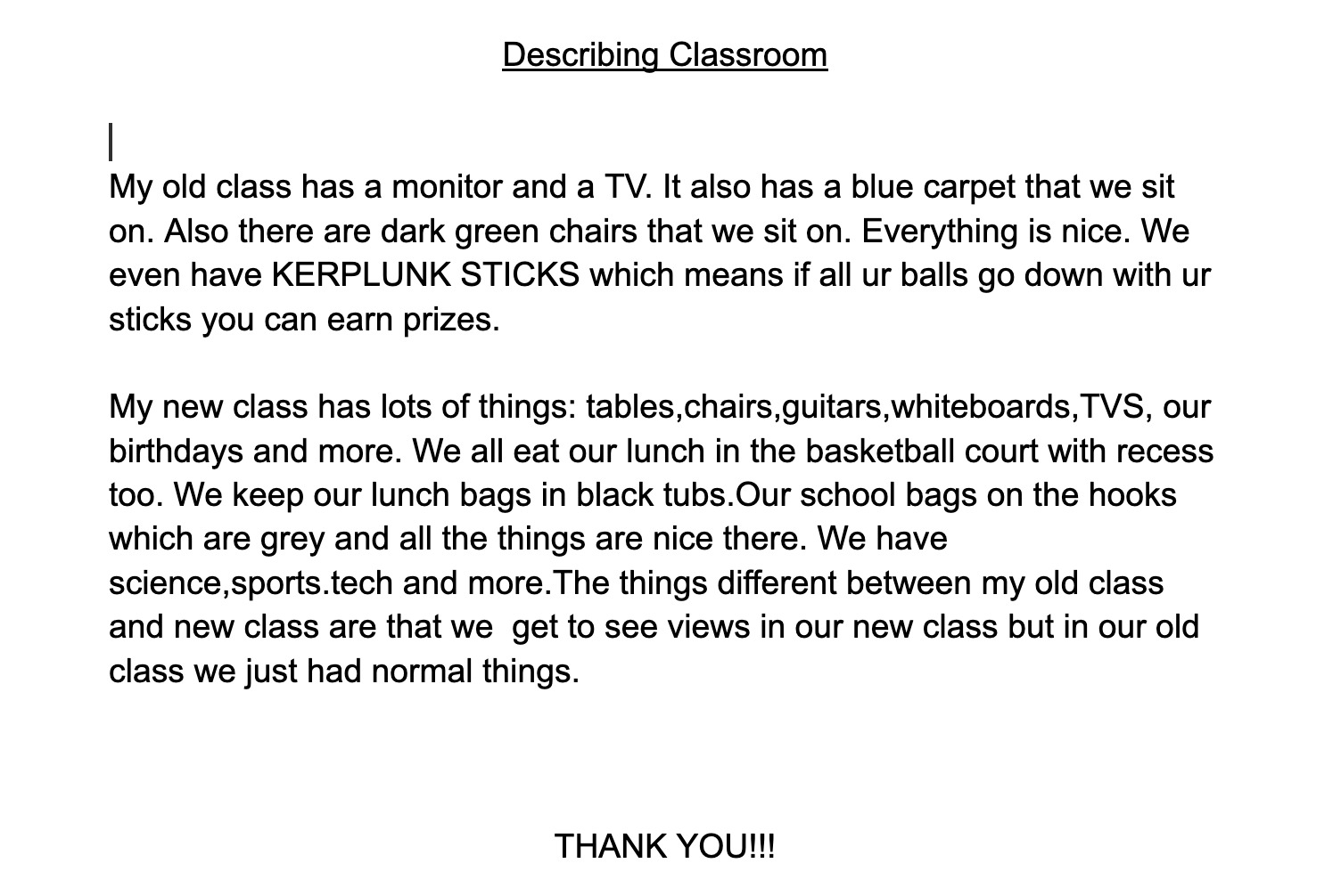 Describing Classroom- Jul125