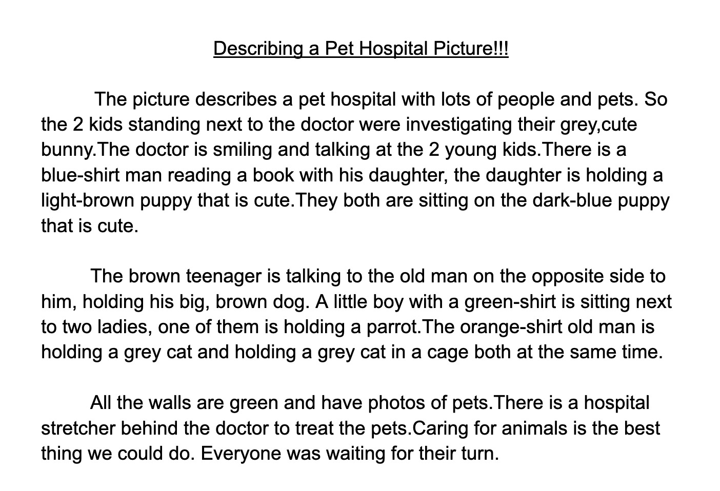 Manuh-Describing Pet Hospital