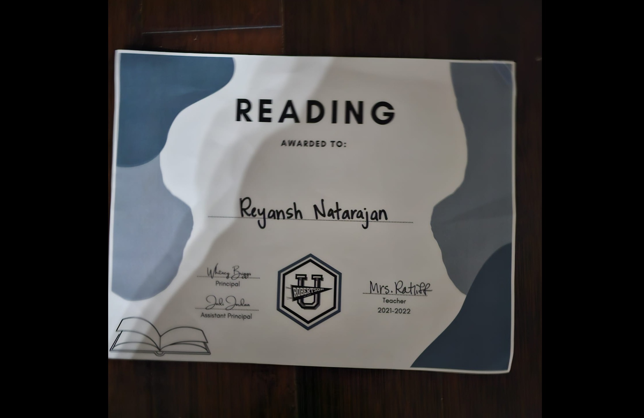 Reading Award
