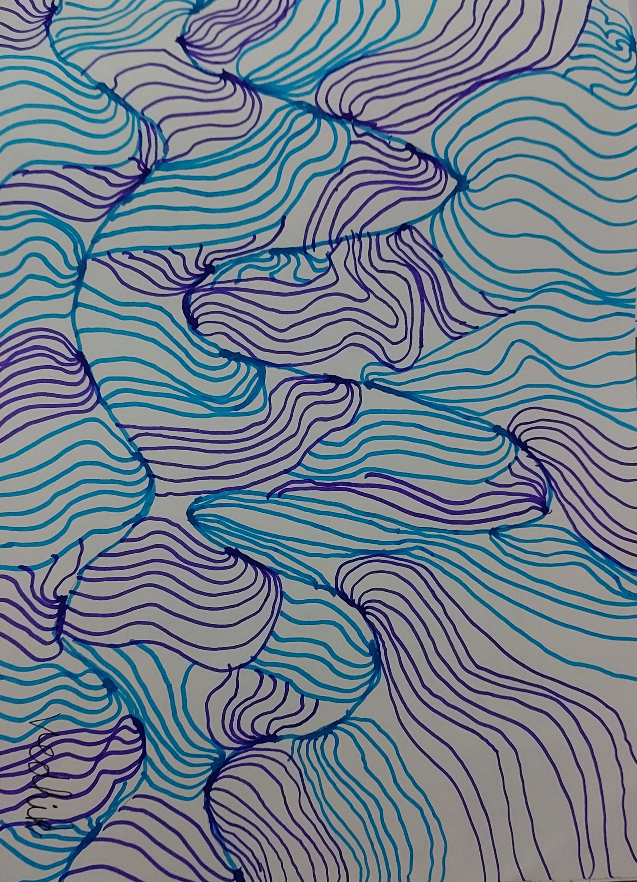 My first meditative lines