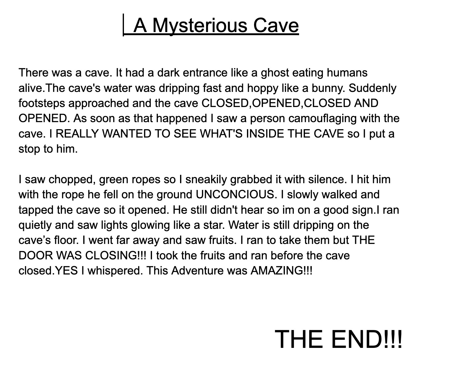 A Mysterious Cave