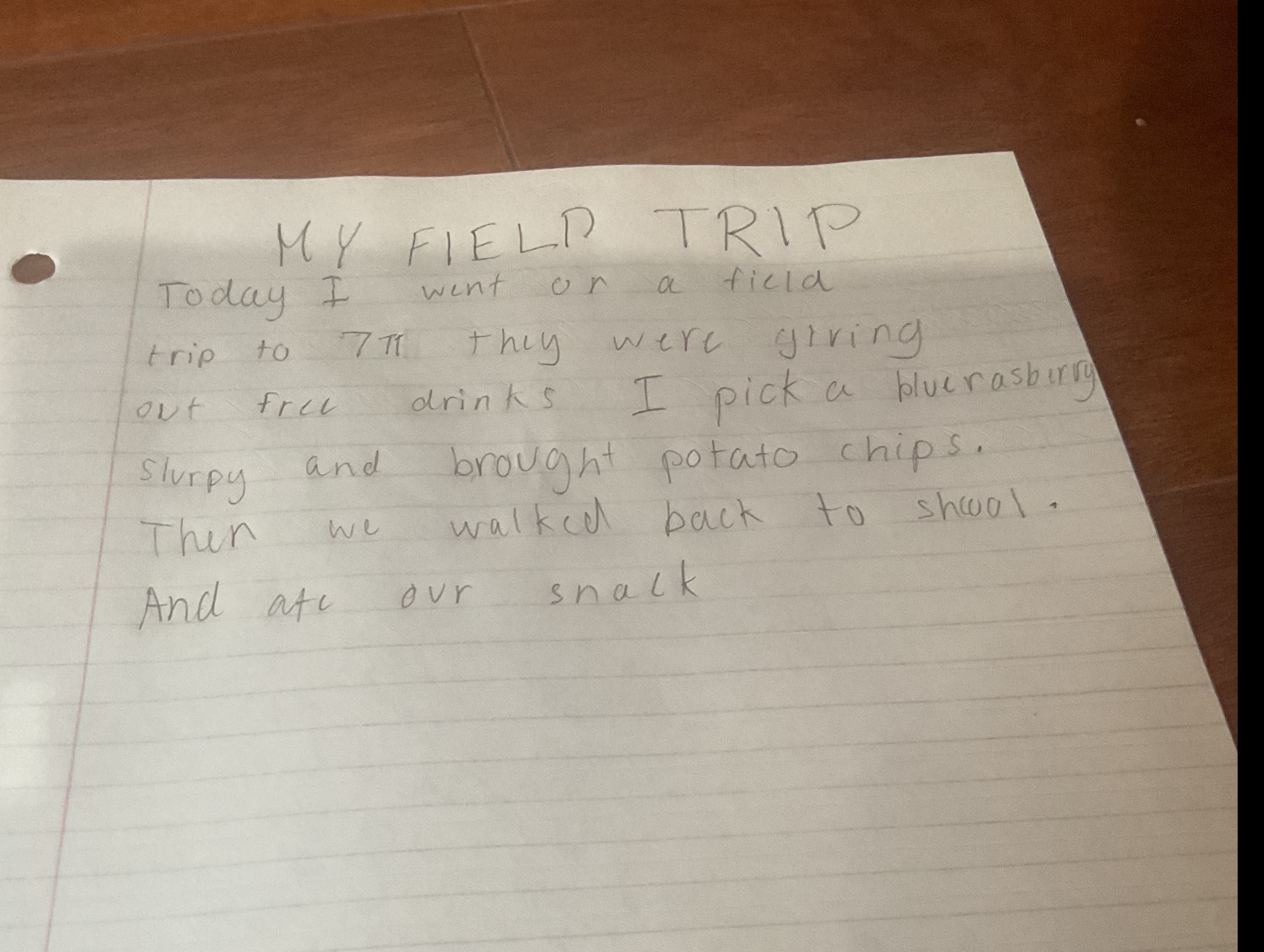 My field trip
