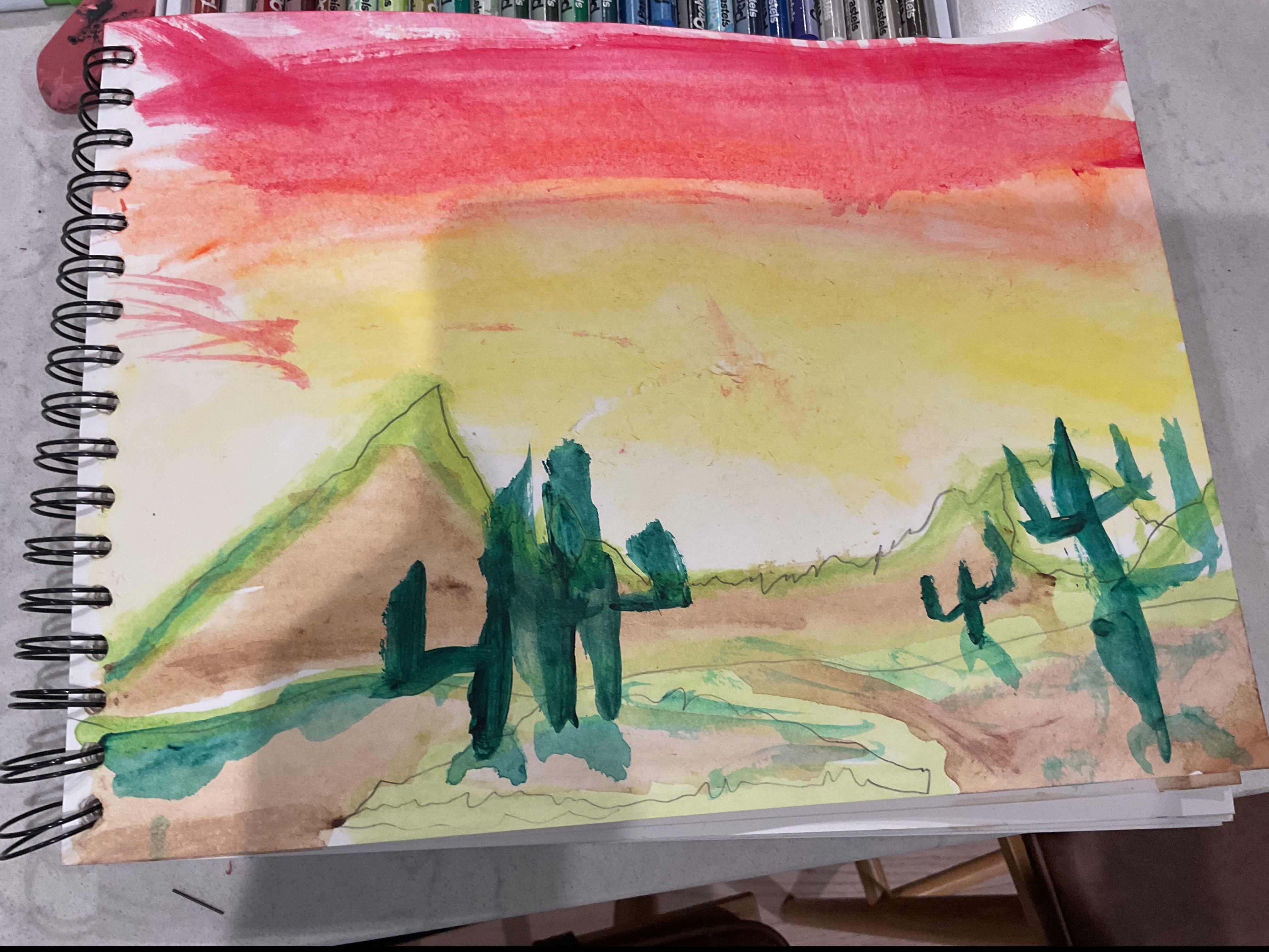 Cactus drawing