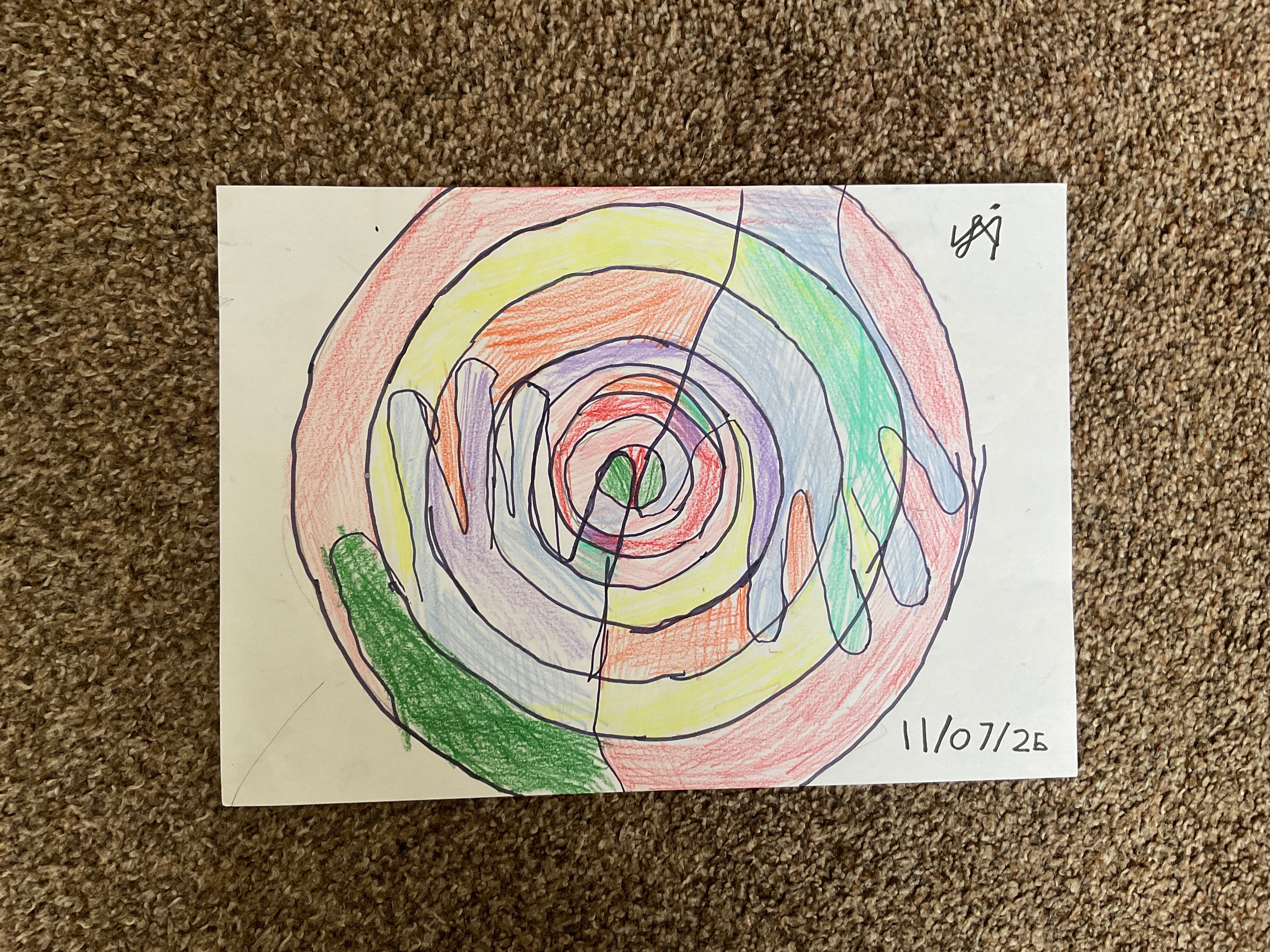 This is my drawing a few days ago.