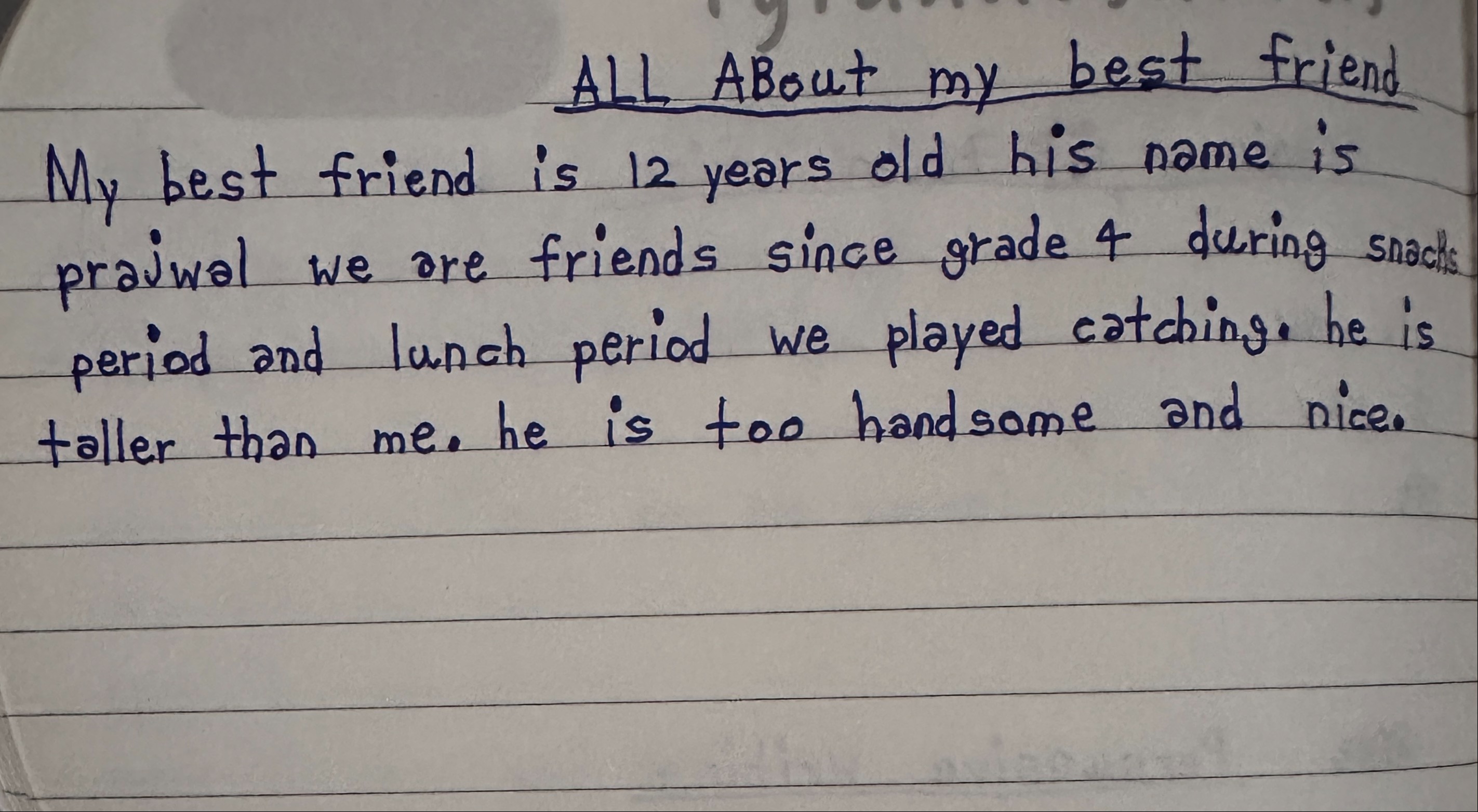 About My Friend