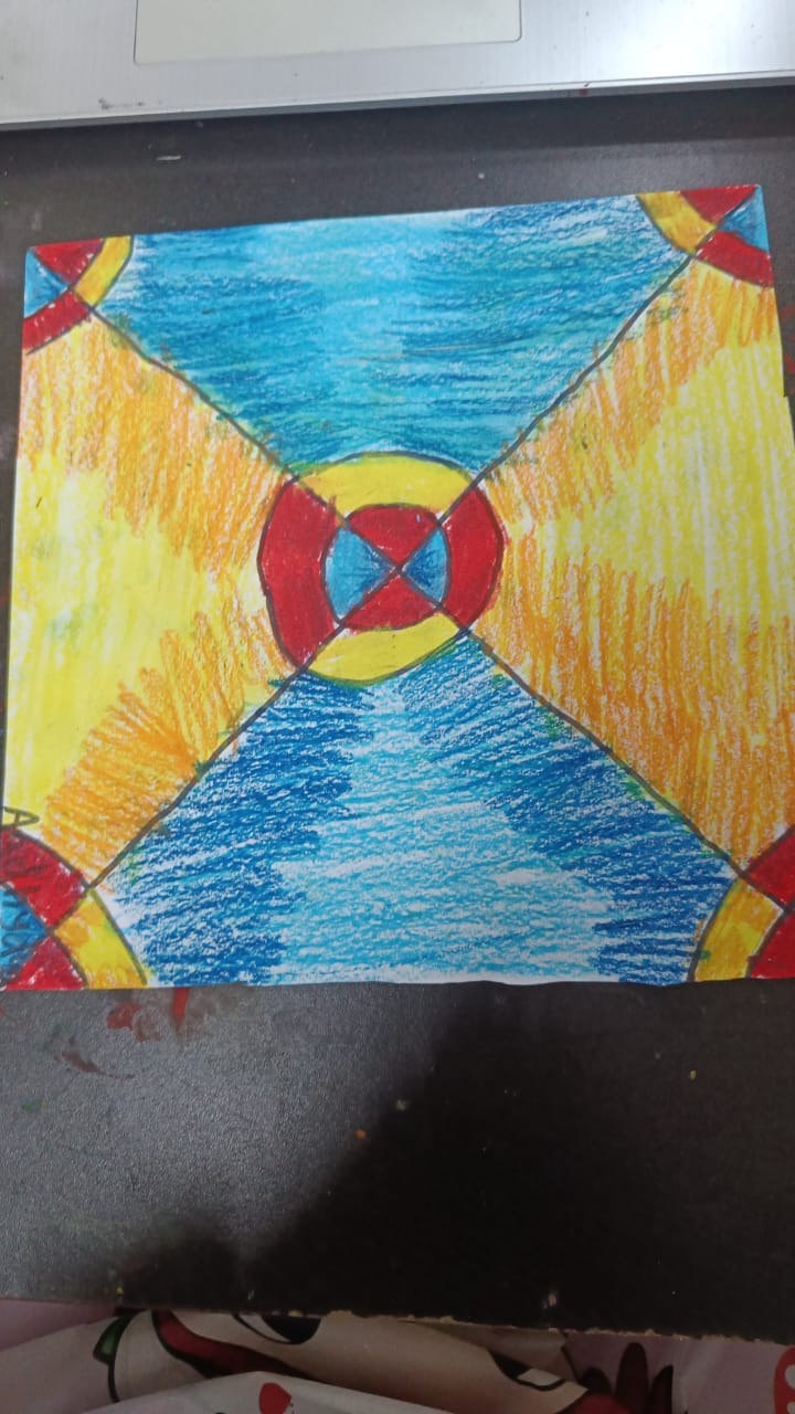 oil pastel shading