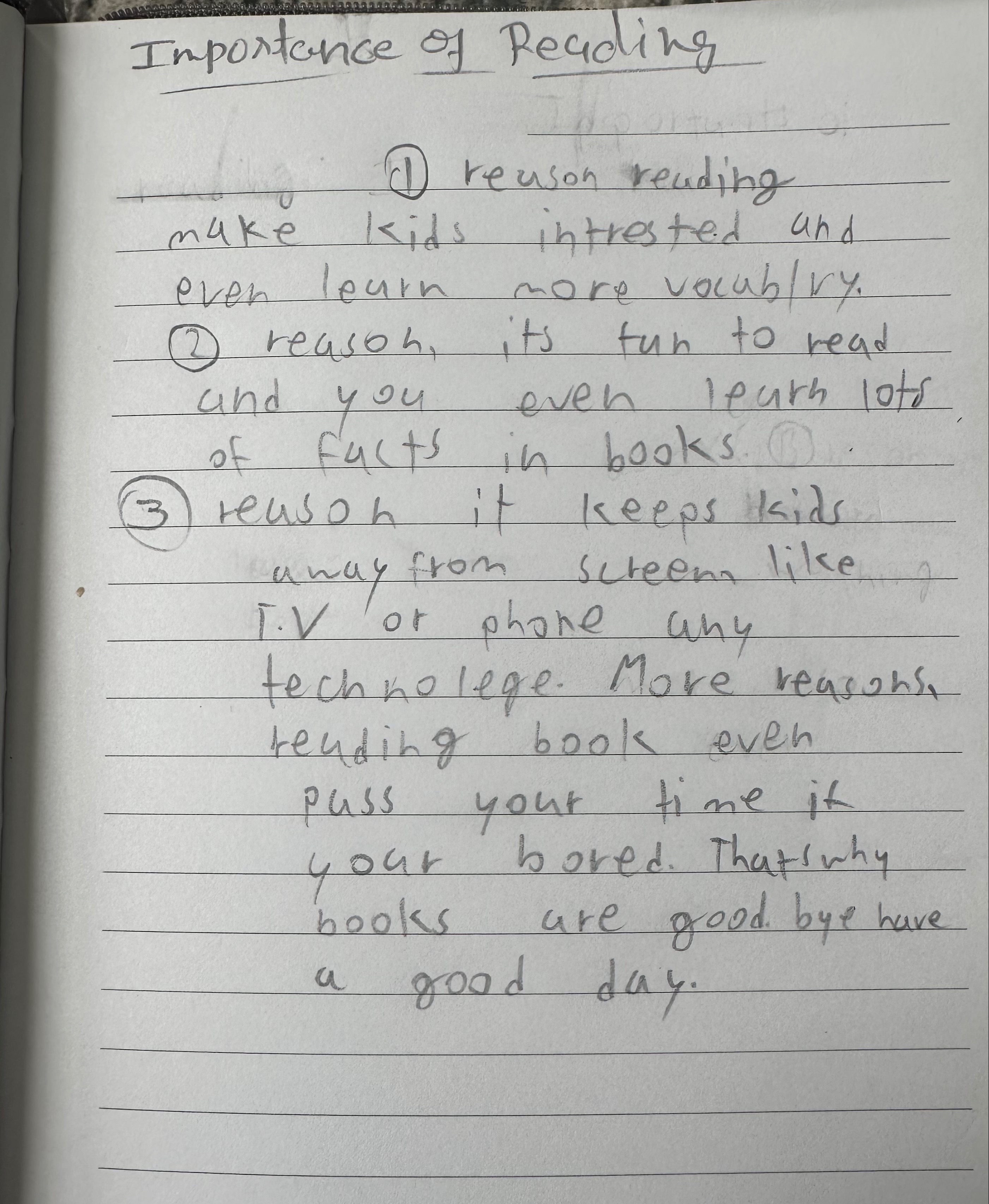 Importance of reading.. 