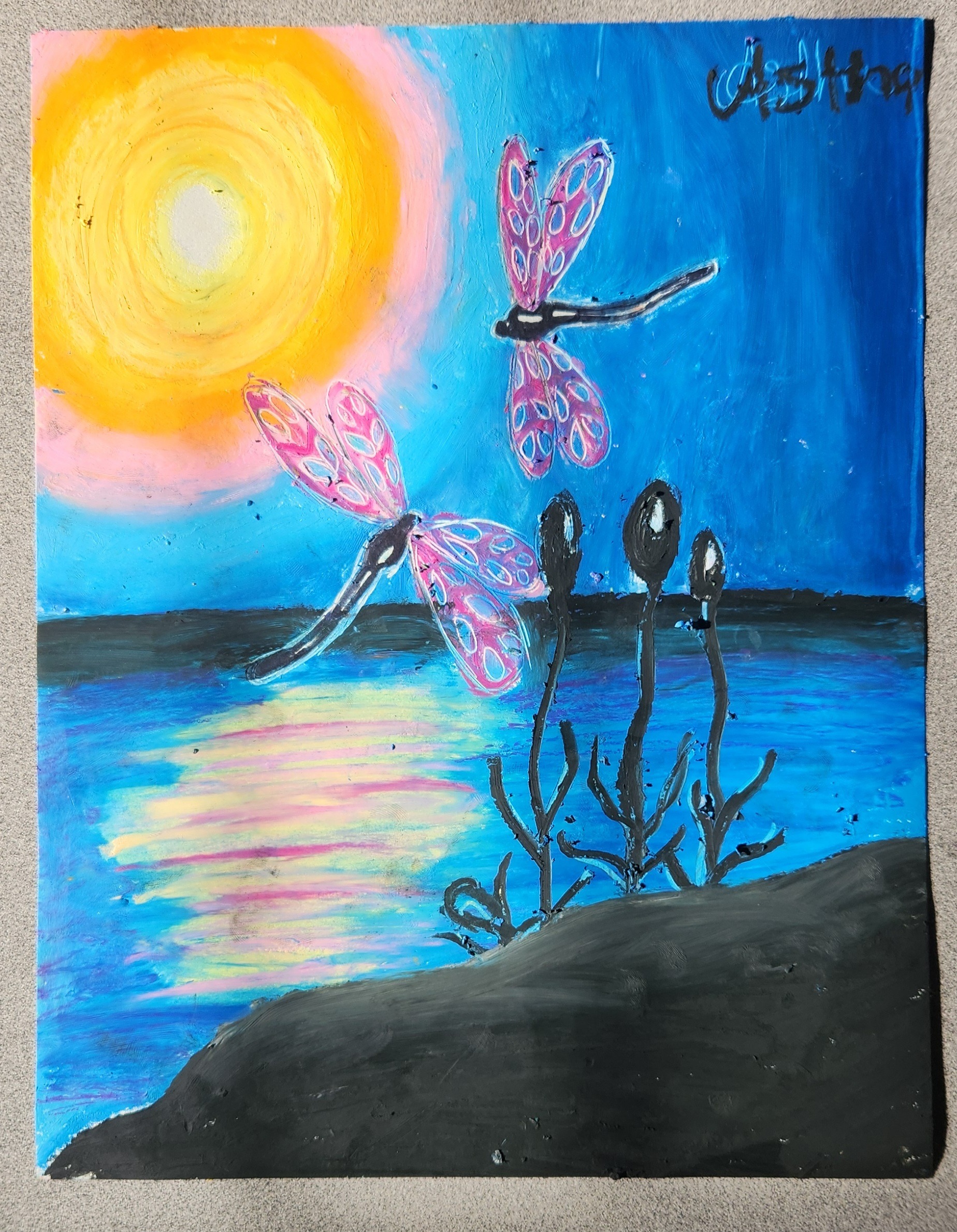 Shining dragonflies 