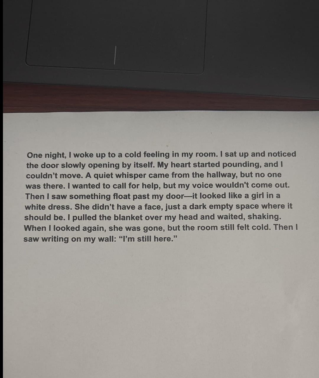 Fear writing