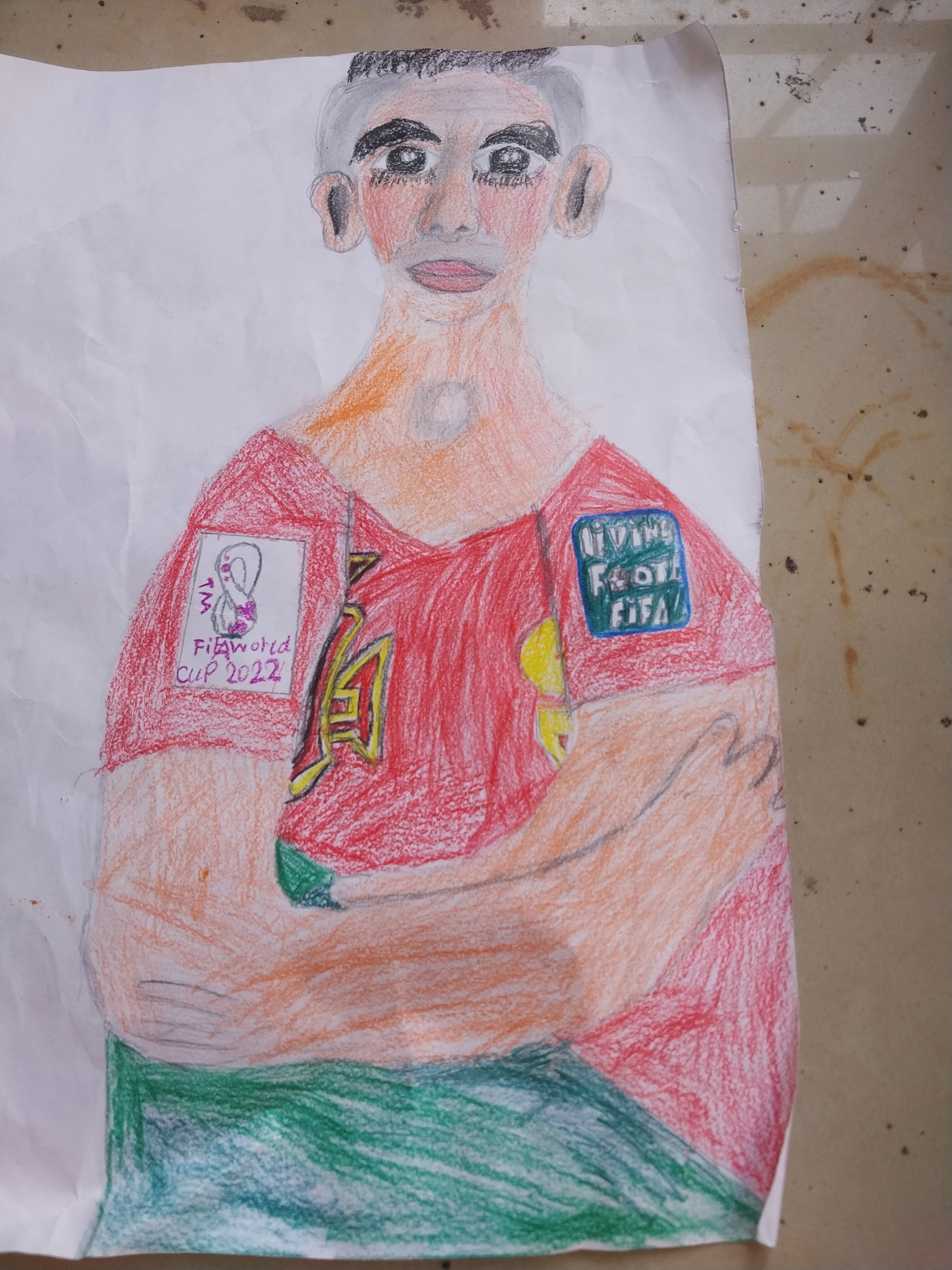 Ronaldo  sketch art 🎨 40 years old. 