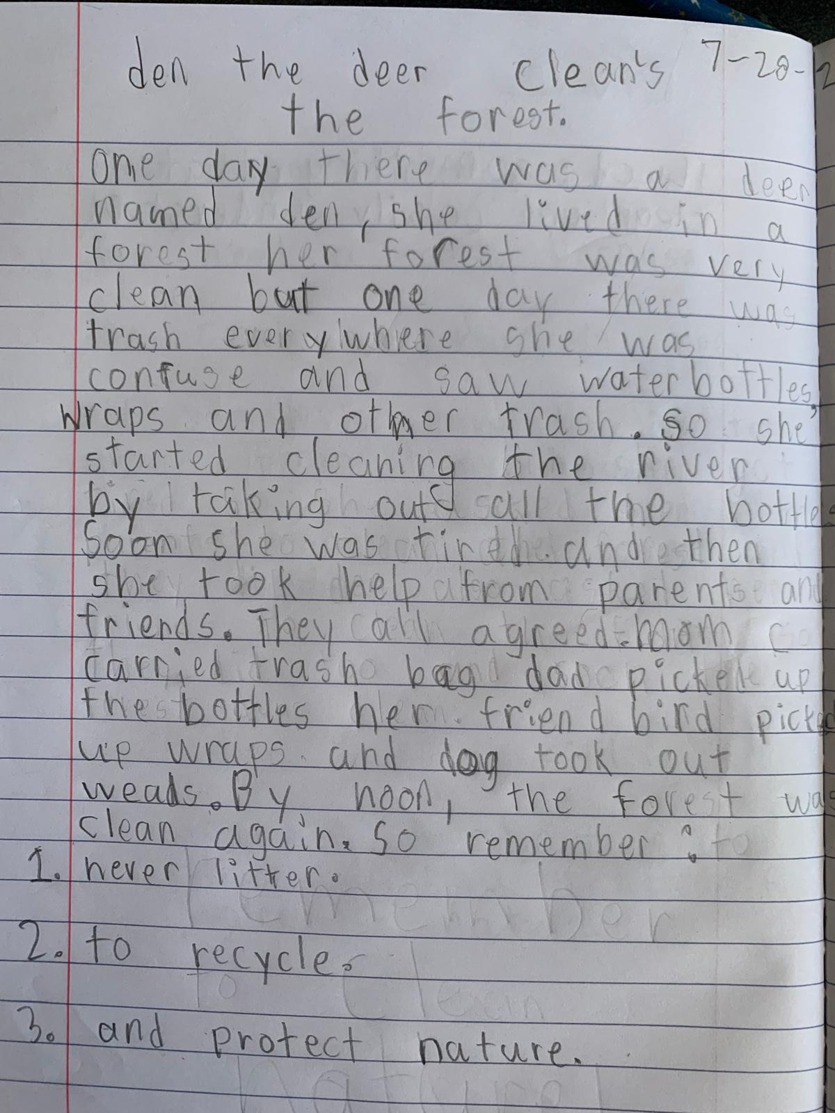 Short Story : Protecting Nature