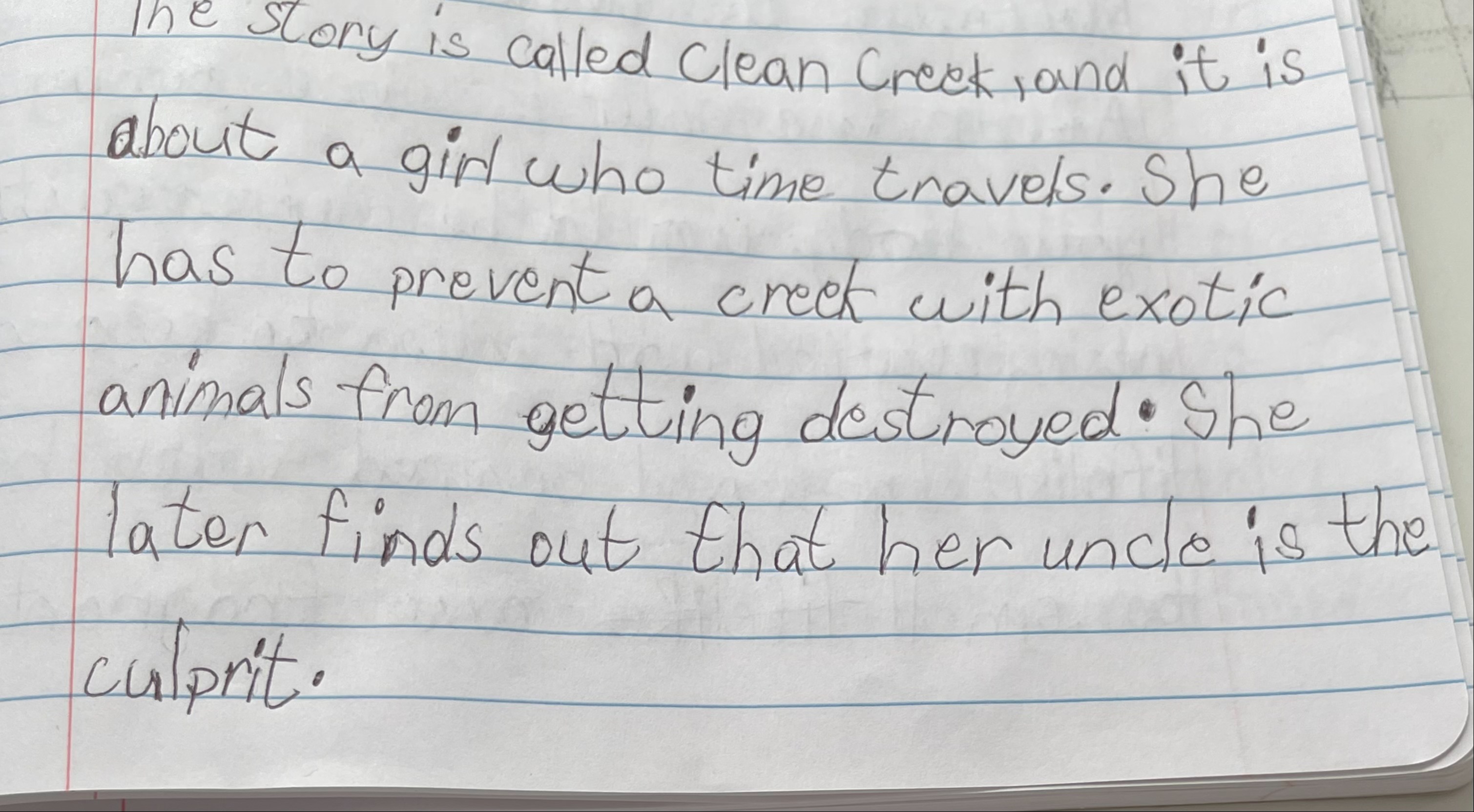 Creative Writing Homework