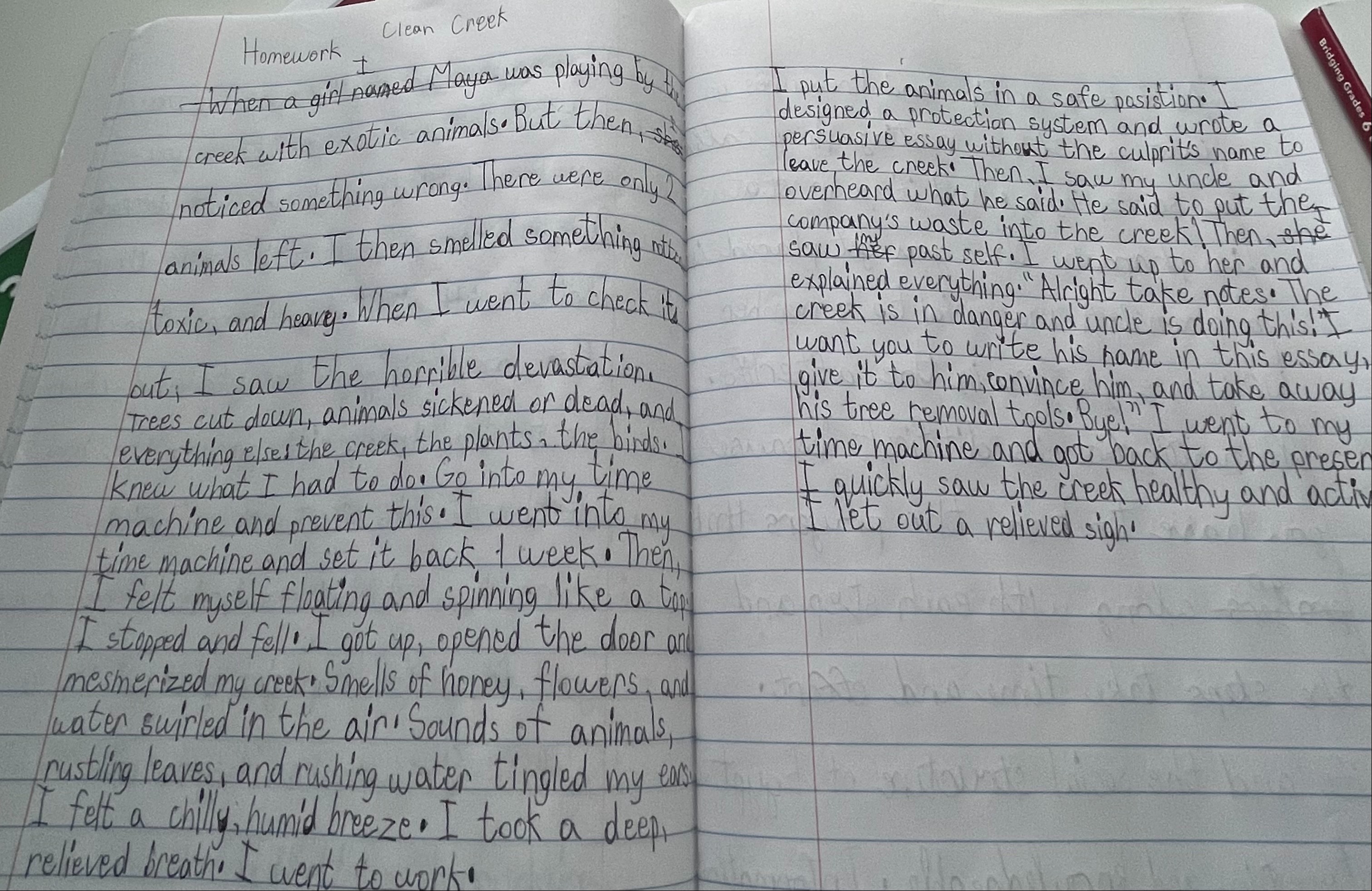 Creative Writing Homework