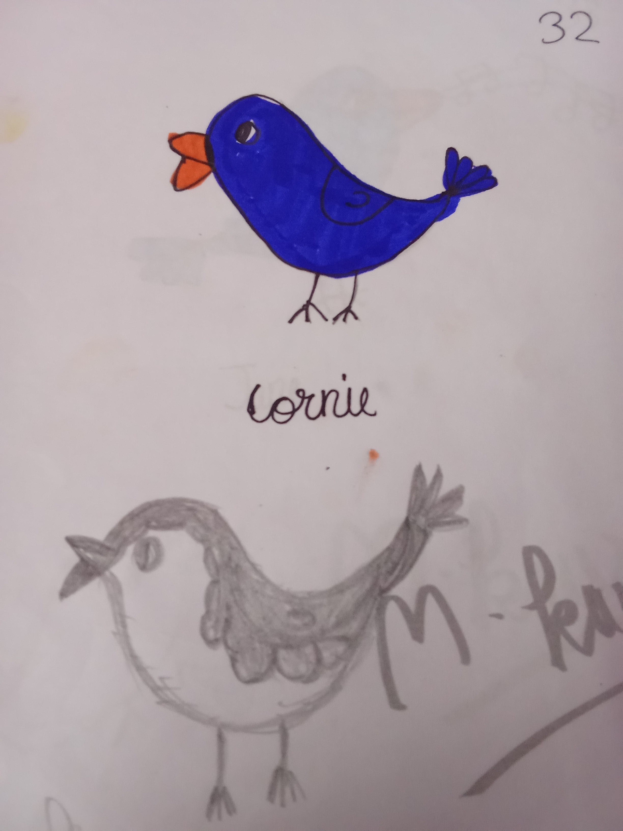Dark blue love bird