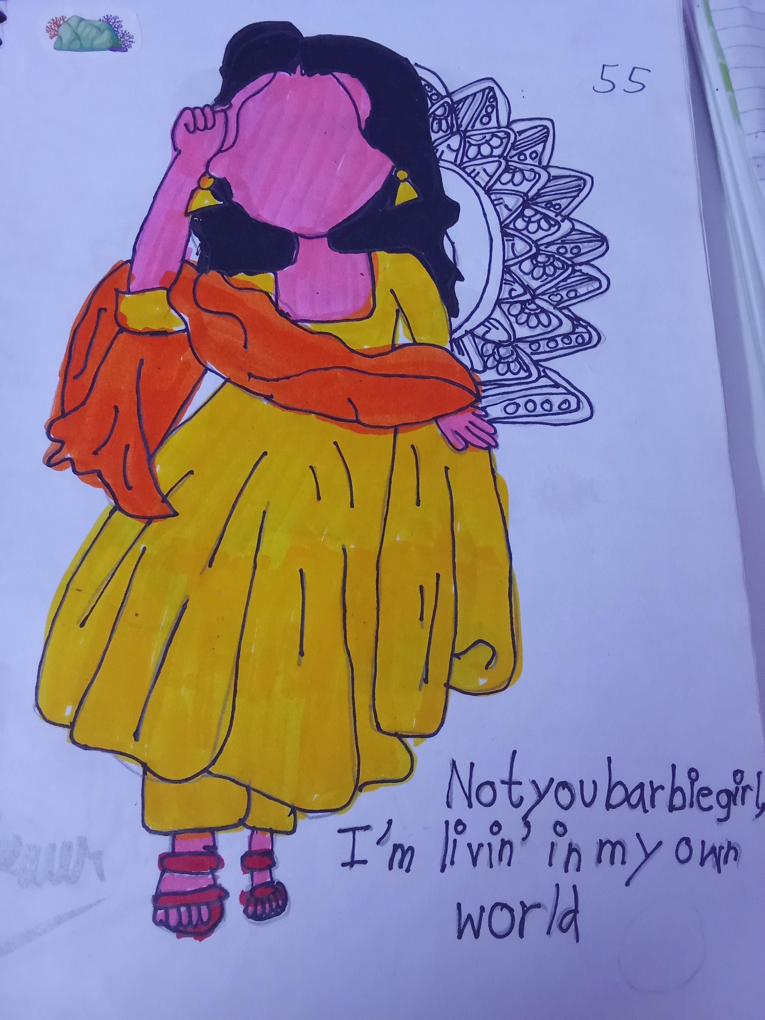 Cute yellow girl 😍