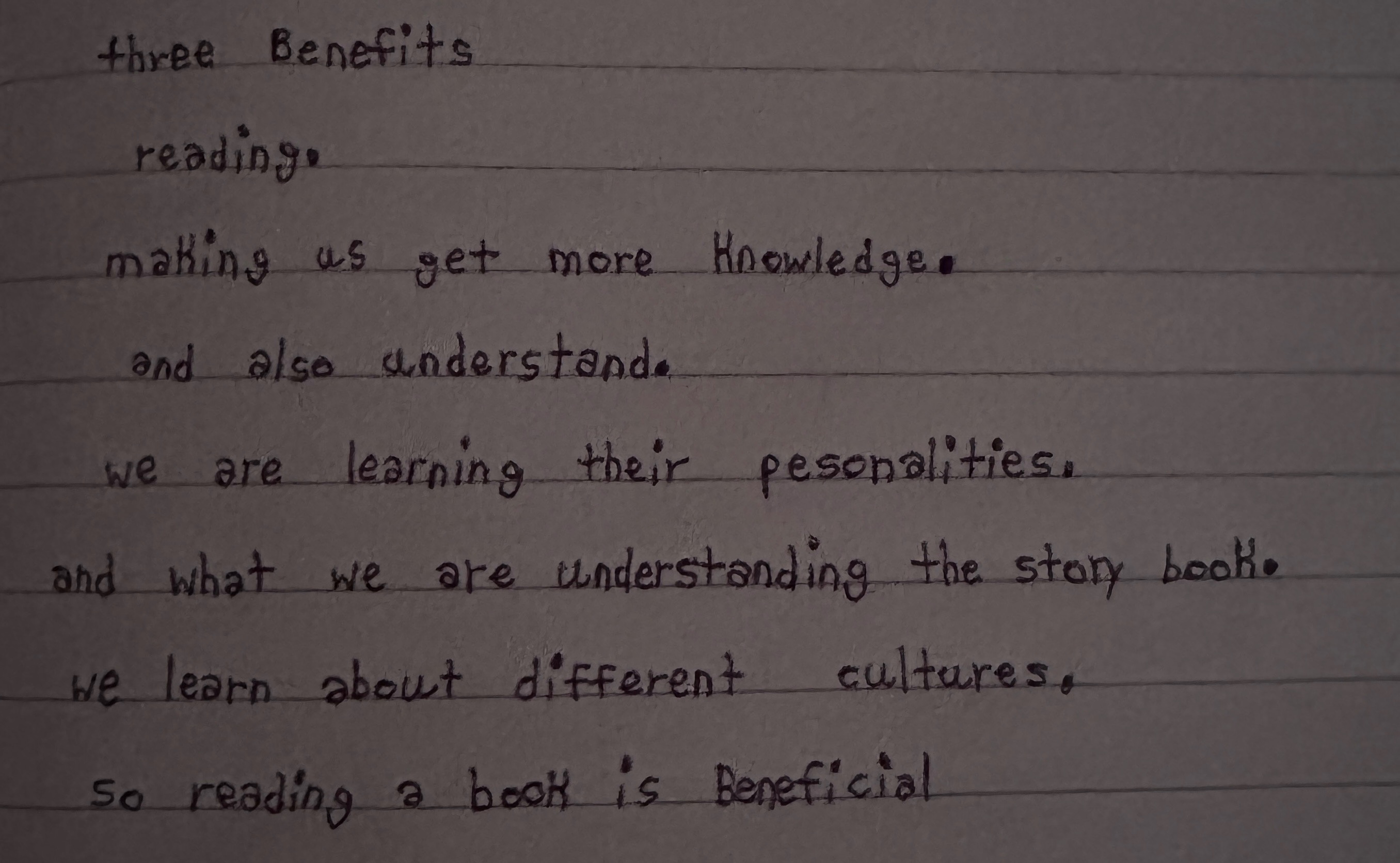 Benefit of books