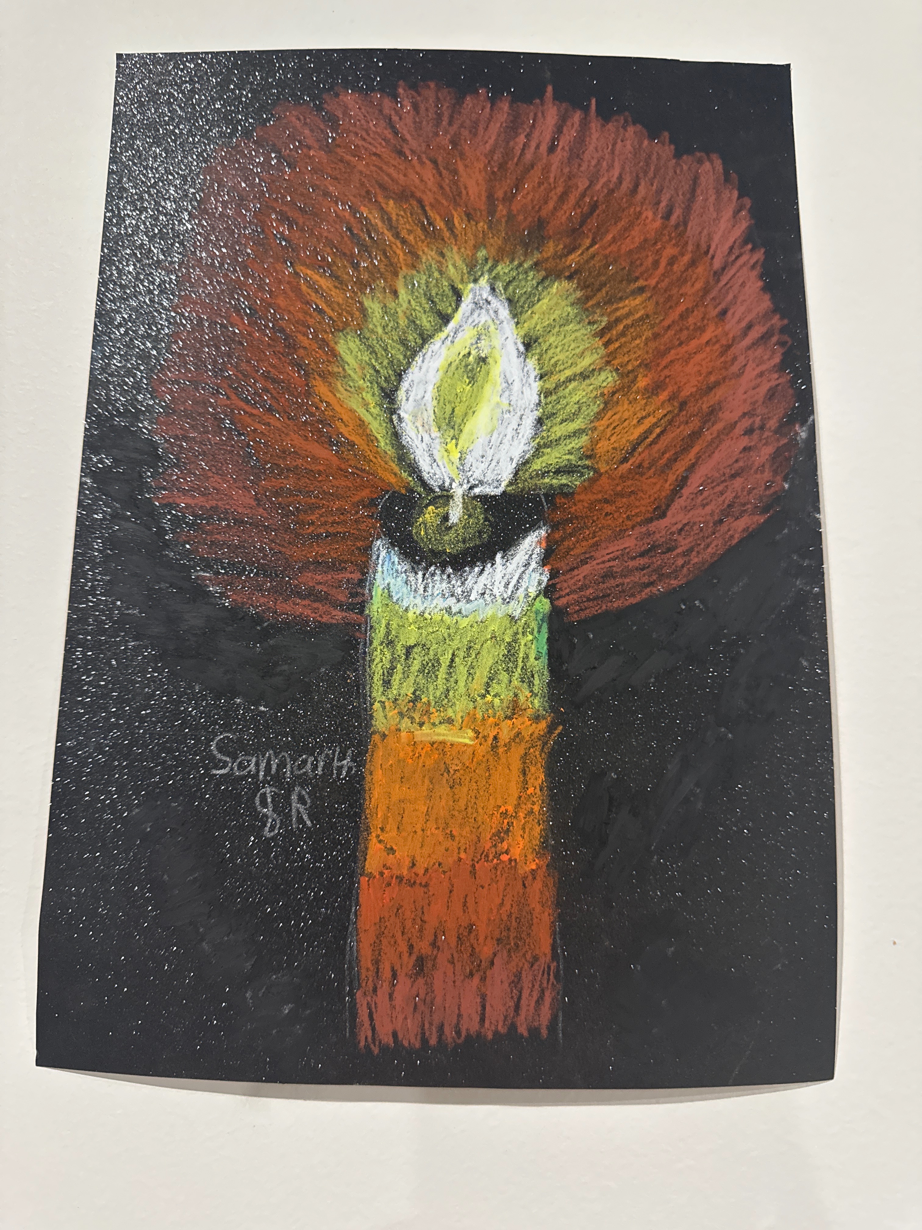 Candle oil paint
