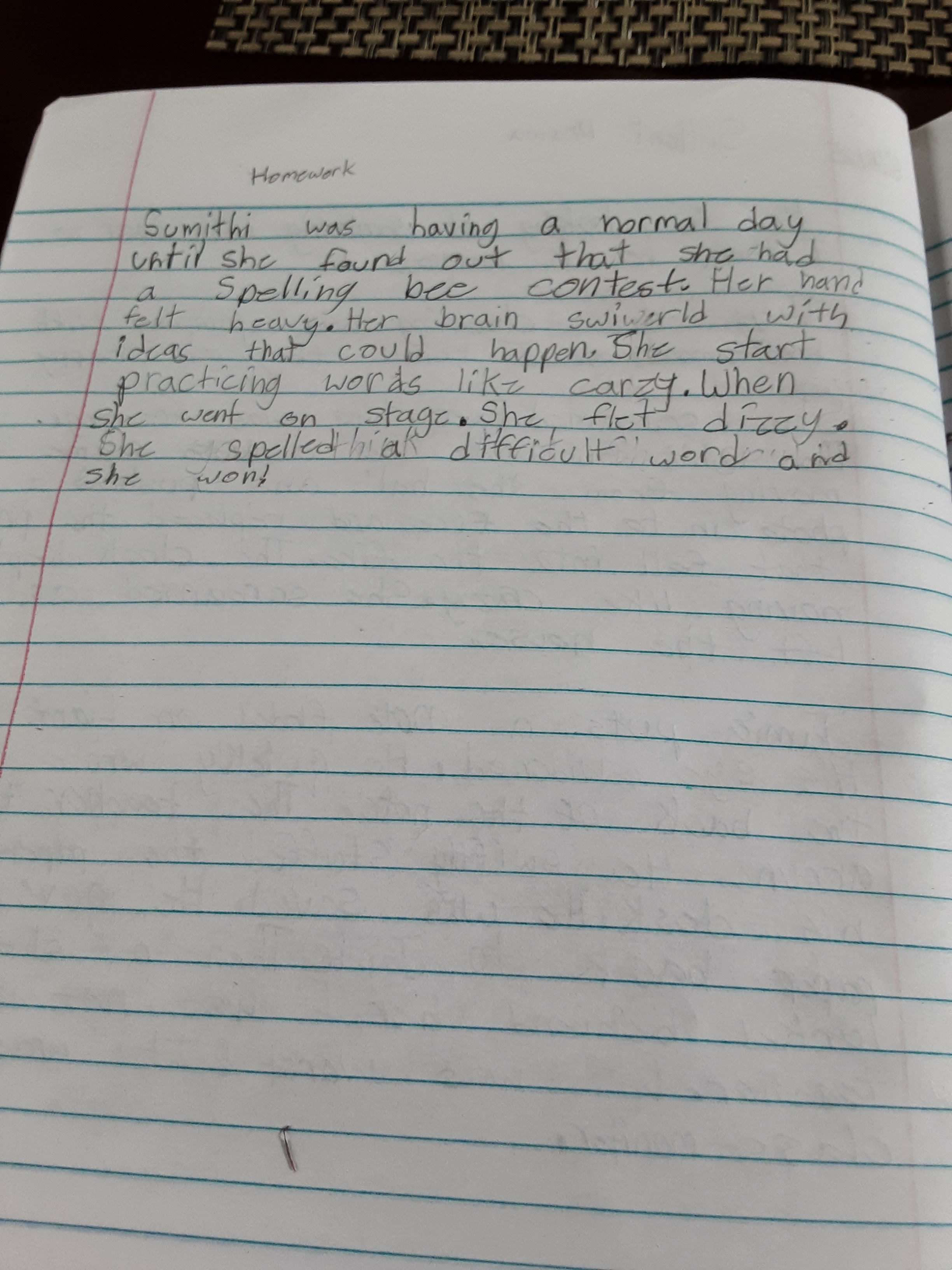 My homework 