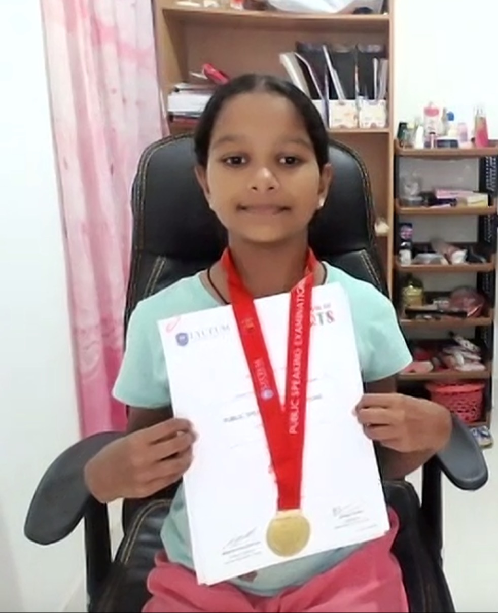 Ohasi Won Gold medal in Public Speaking Competition