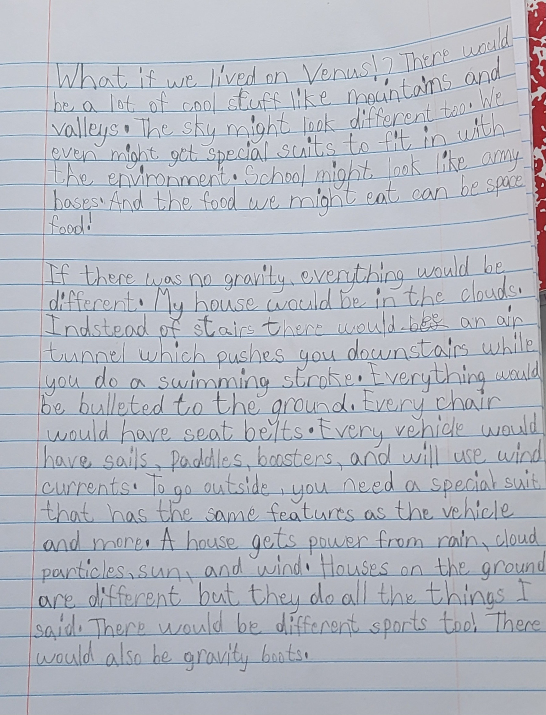 Creative Writing Homework