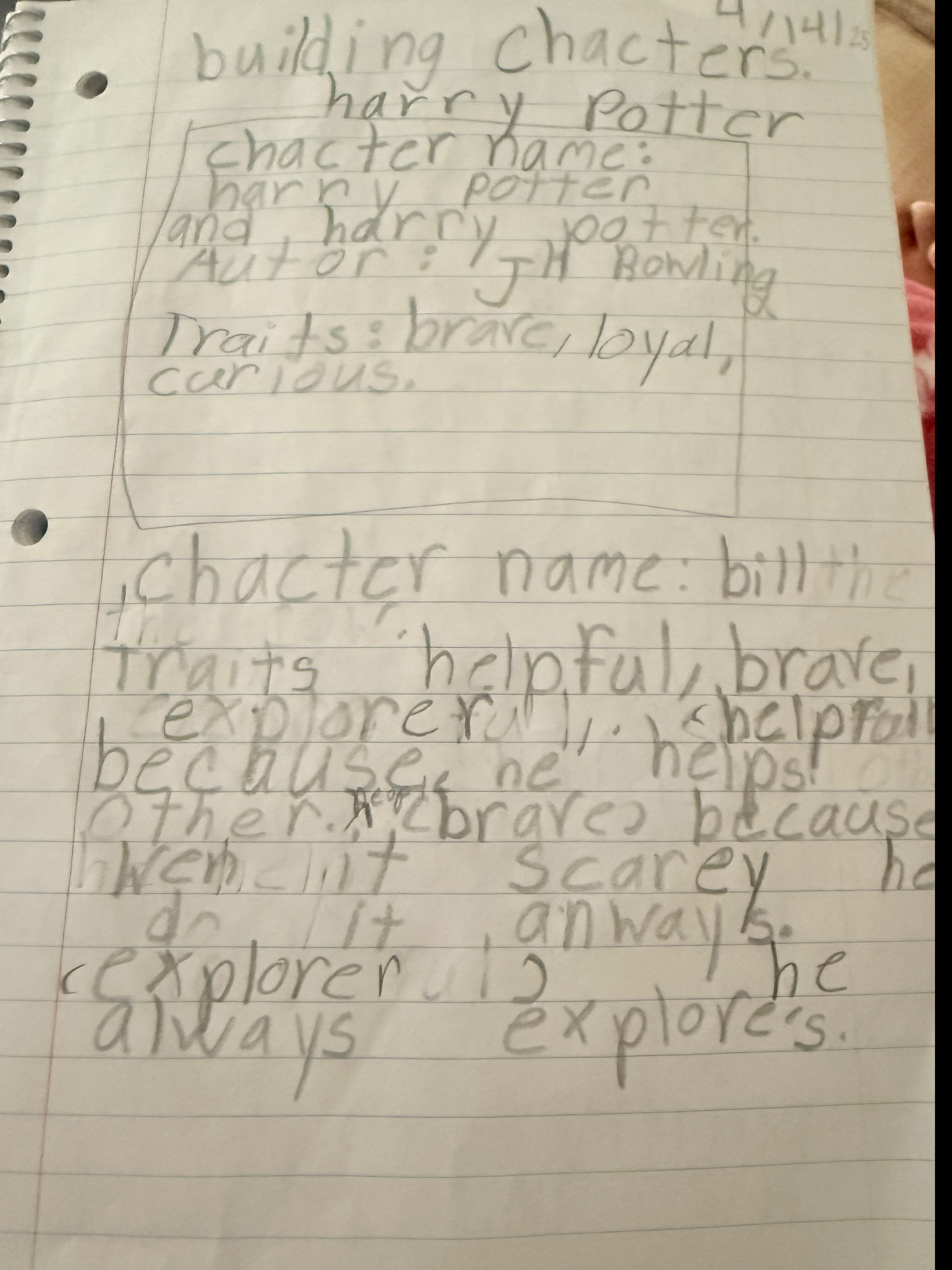 Building character 