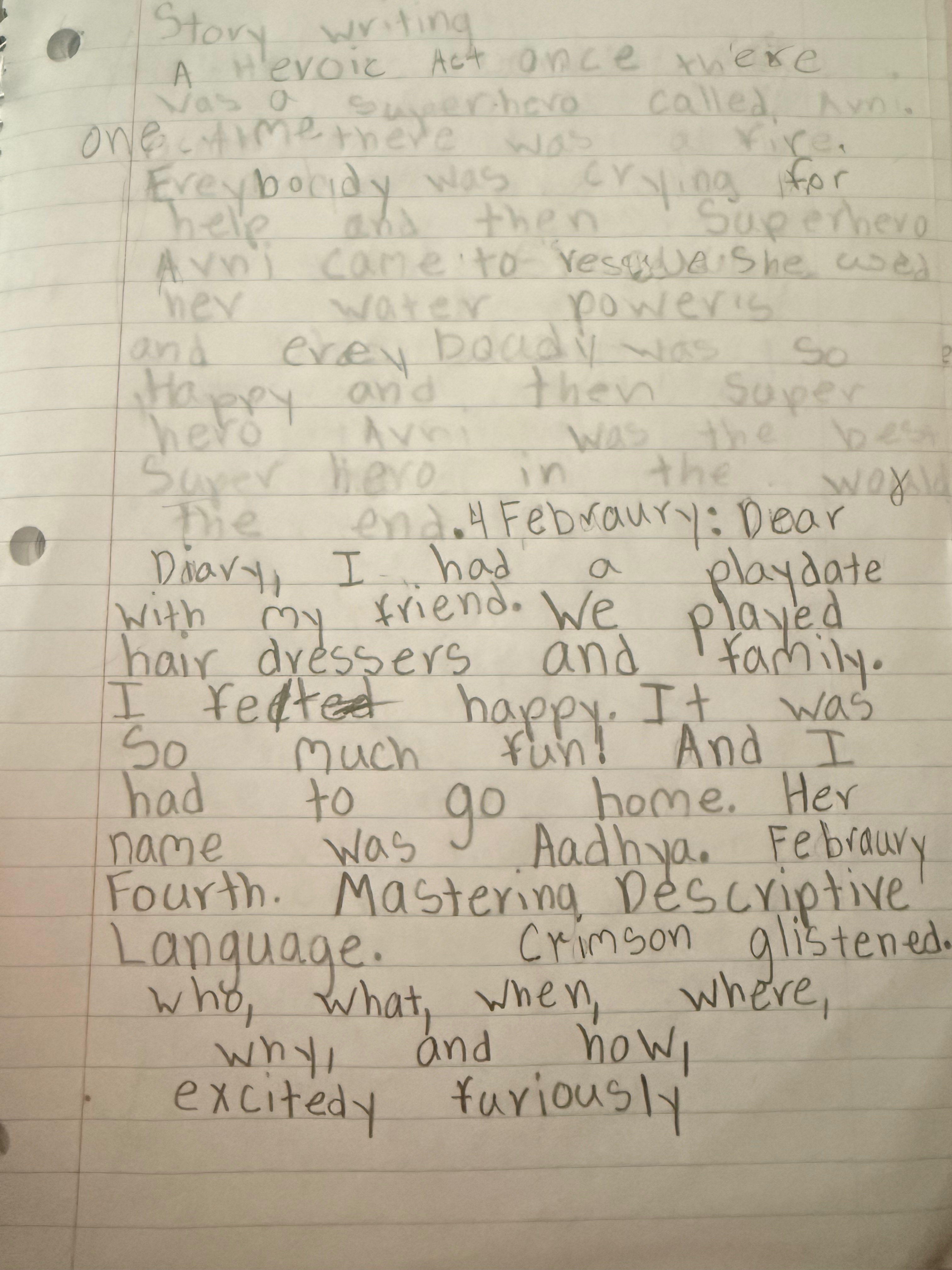 Story writing