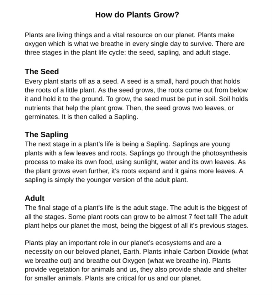 How do Plants Grow?