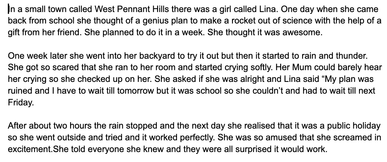 lina's rainy day