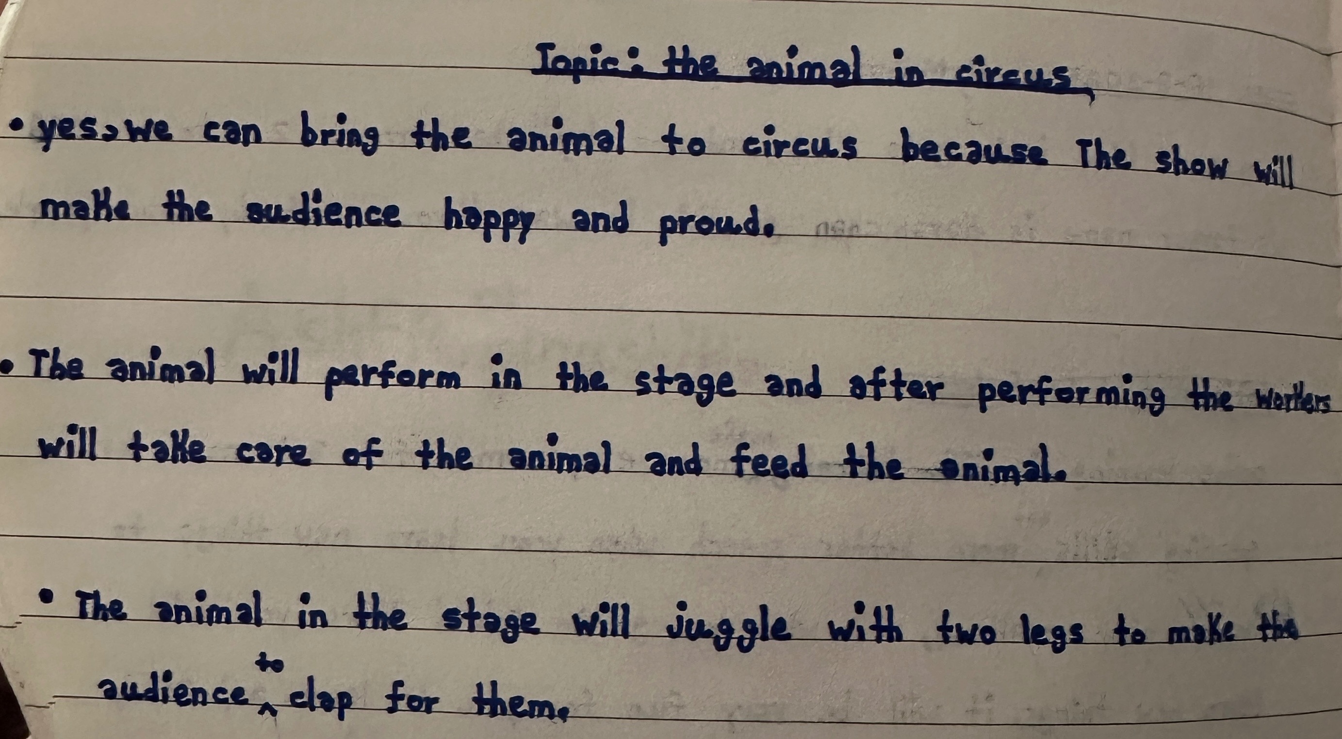 Animal circus