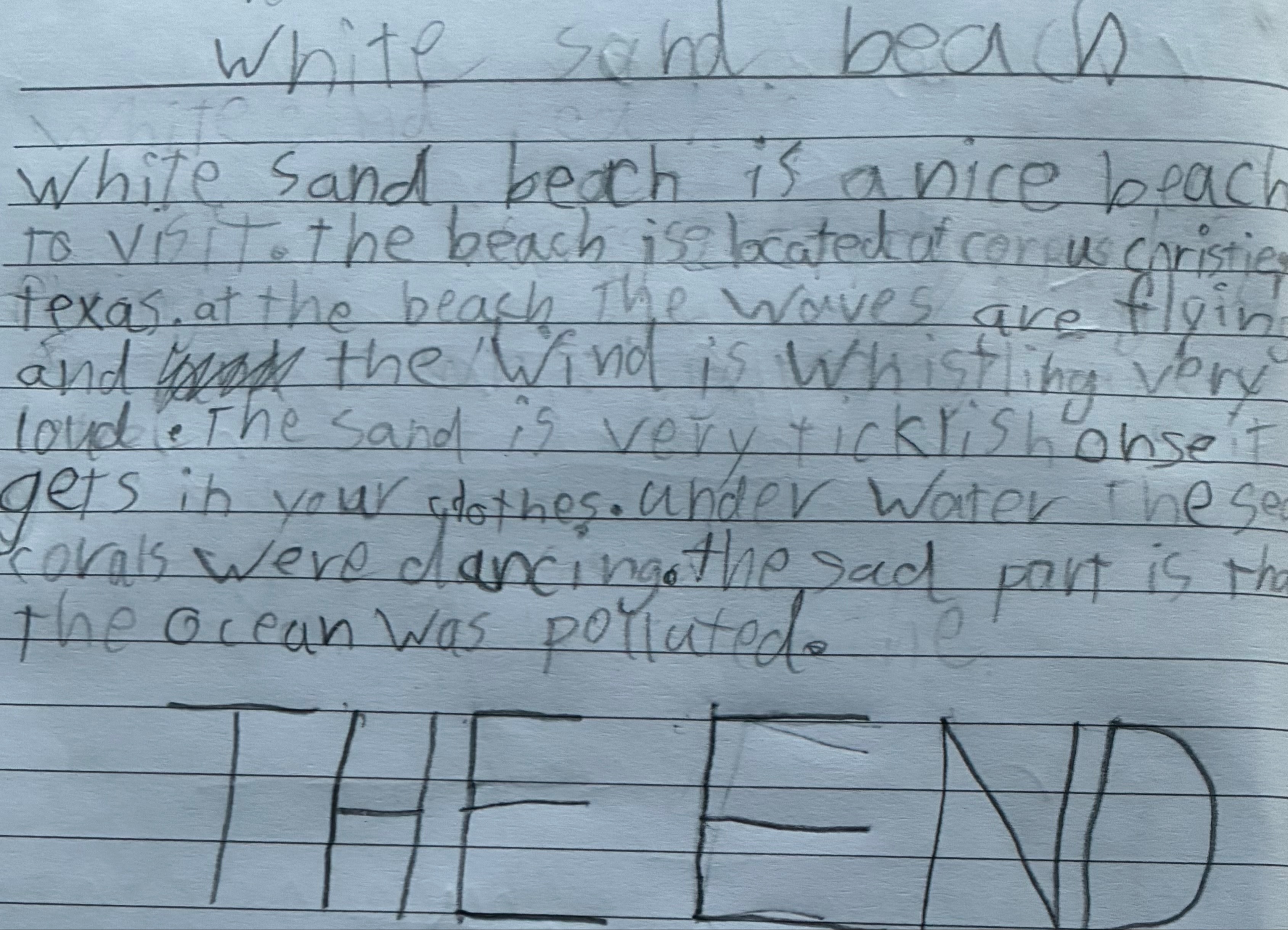 White sand beach