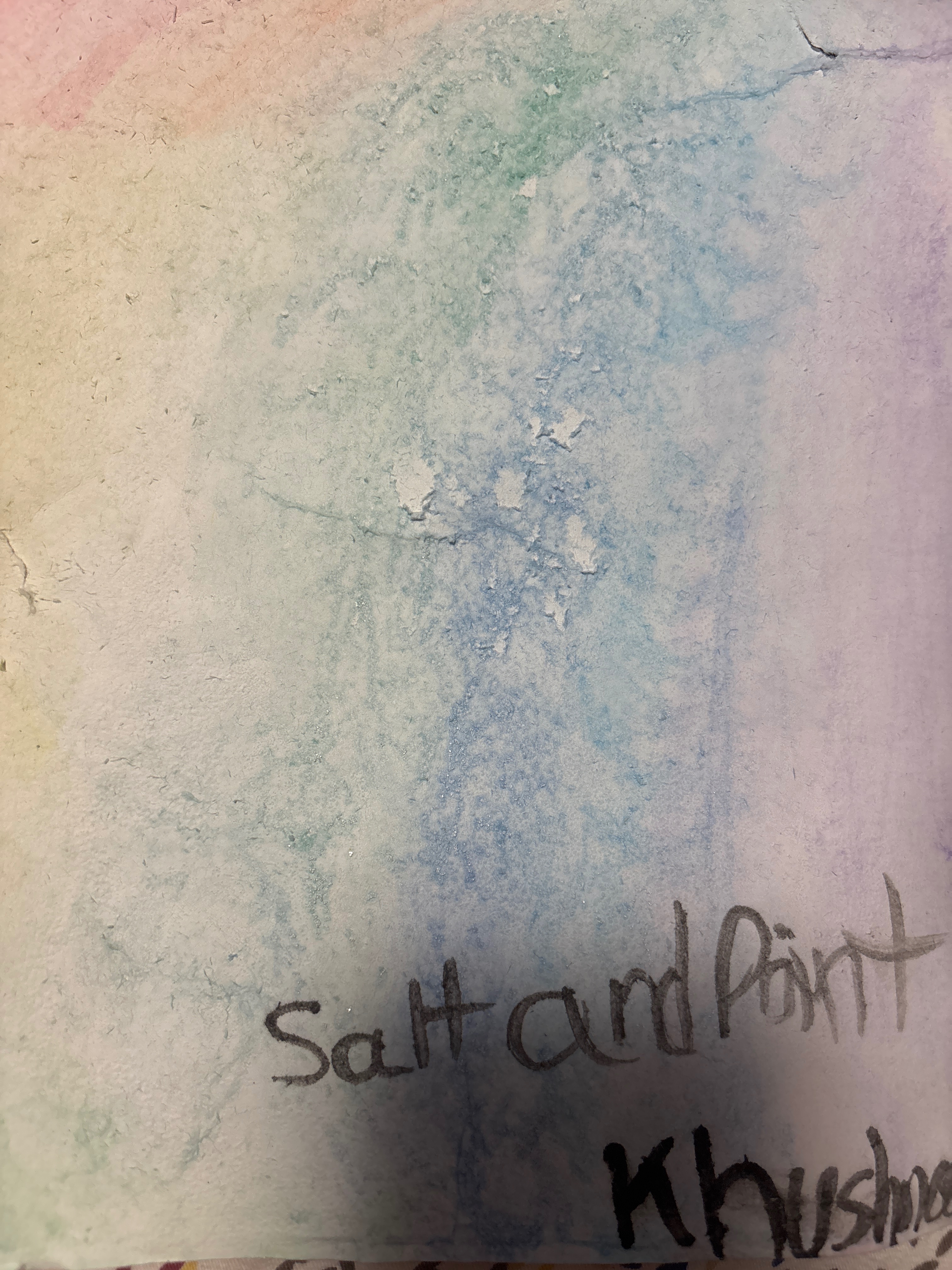 Salt and paint