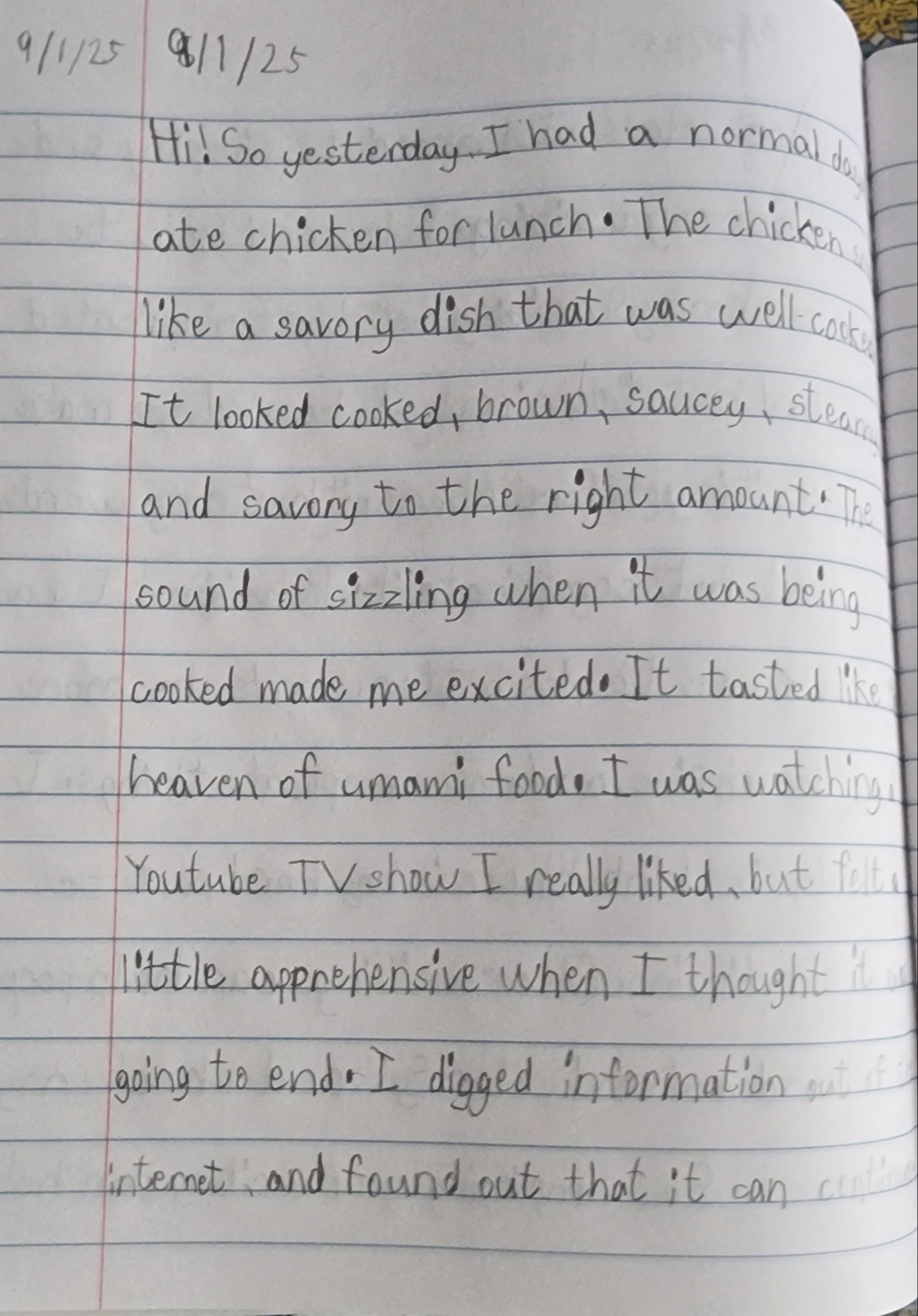 Creative Writing Homework