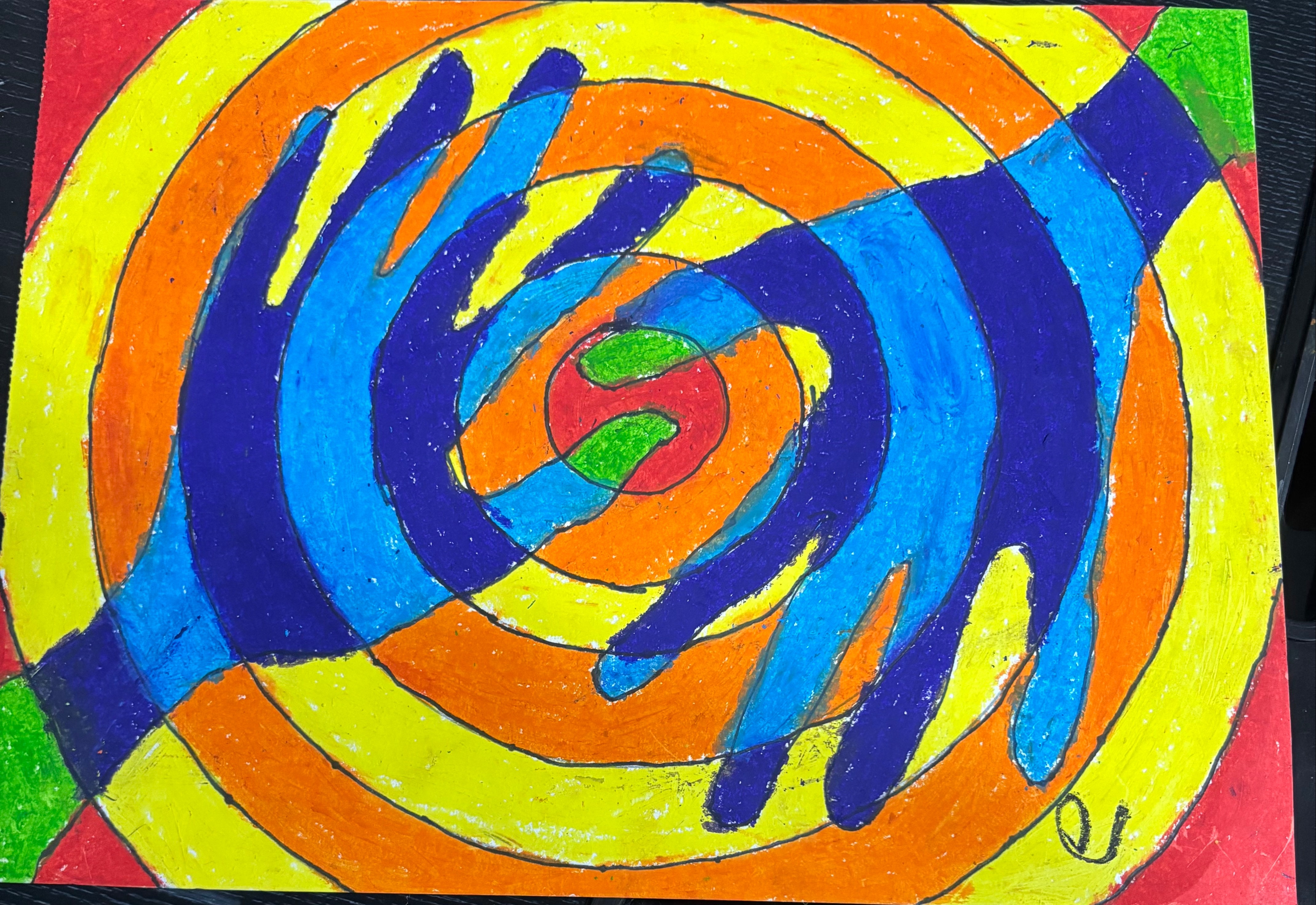 Oil pastel art