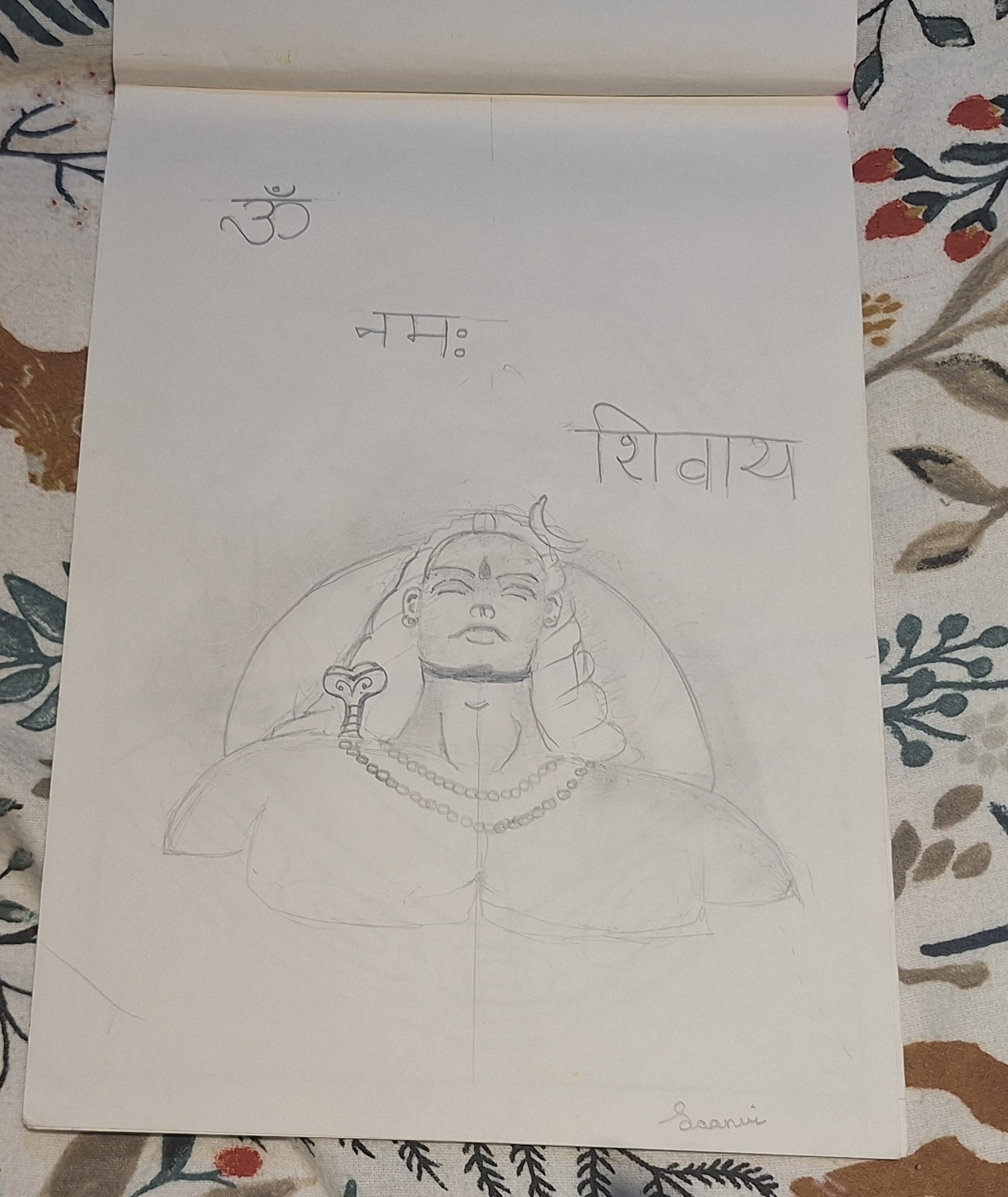 Sketch of Lord Shiva 