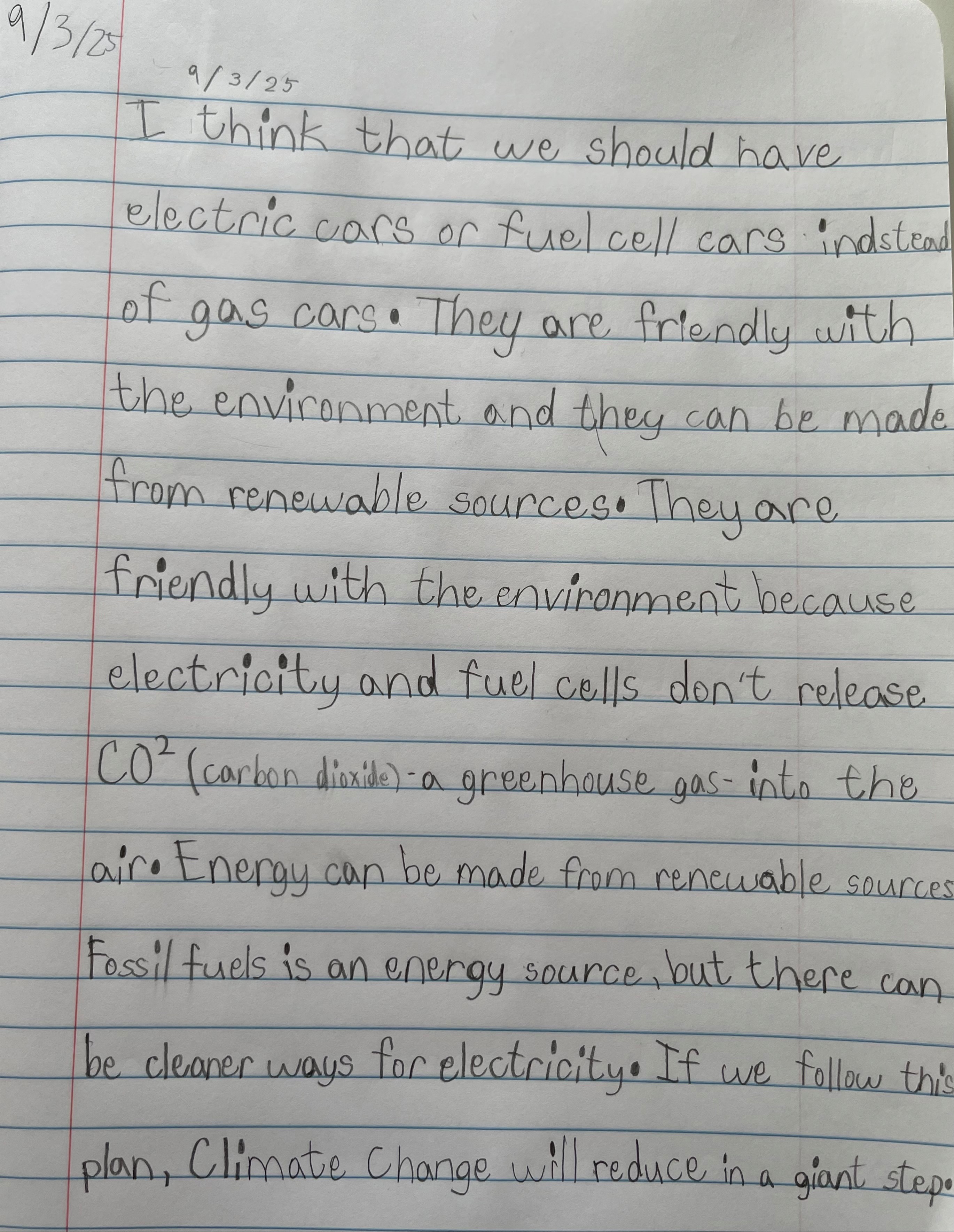Creative Writing Homework: Opinion Essay