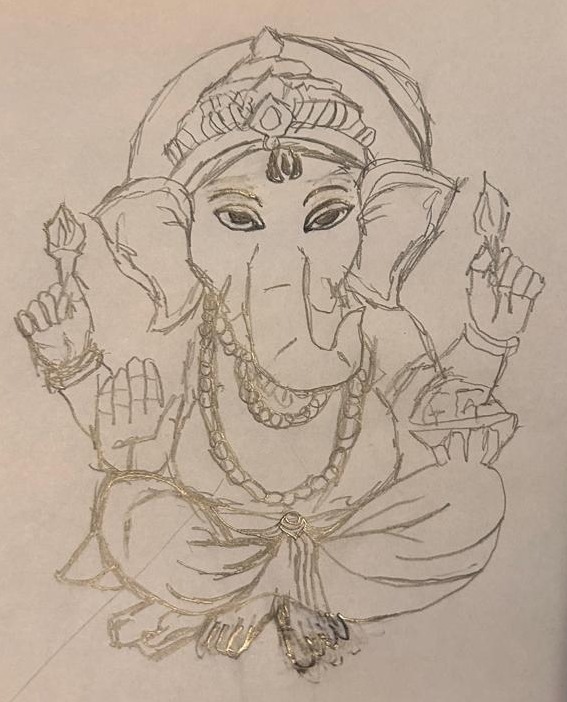 Ganesha Ji Made By Anushka