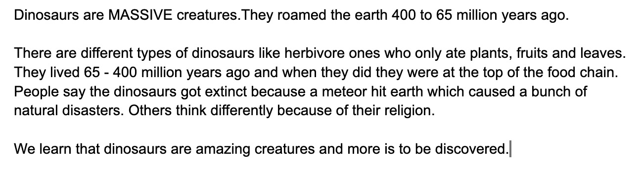 dinosaurs