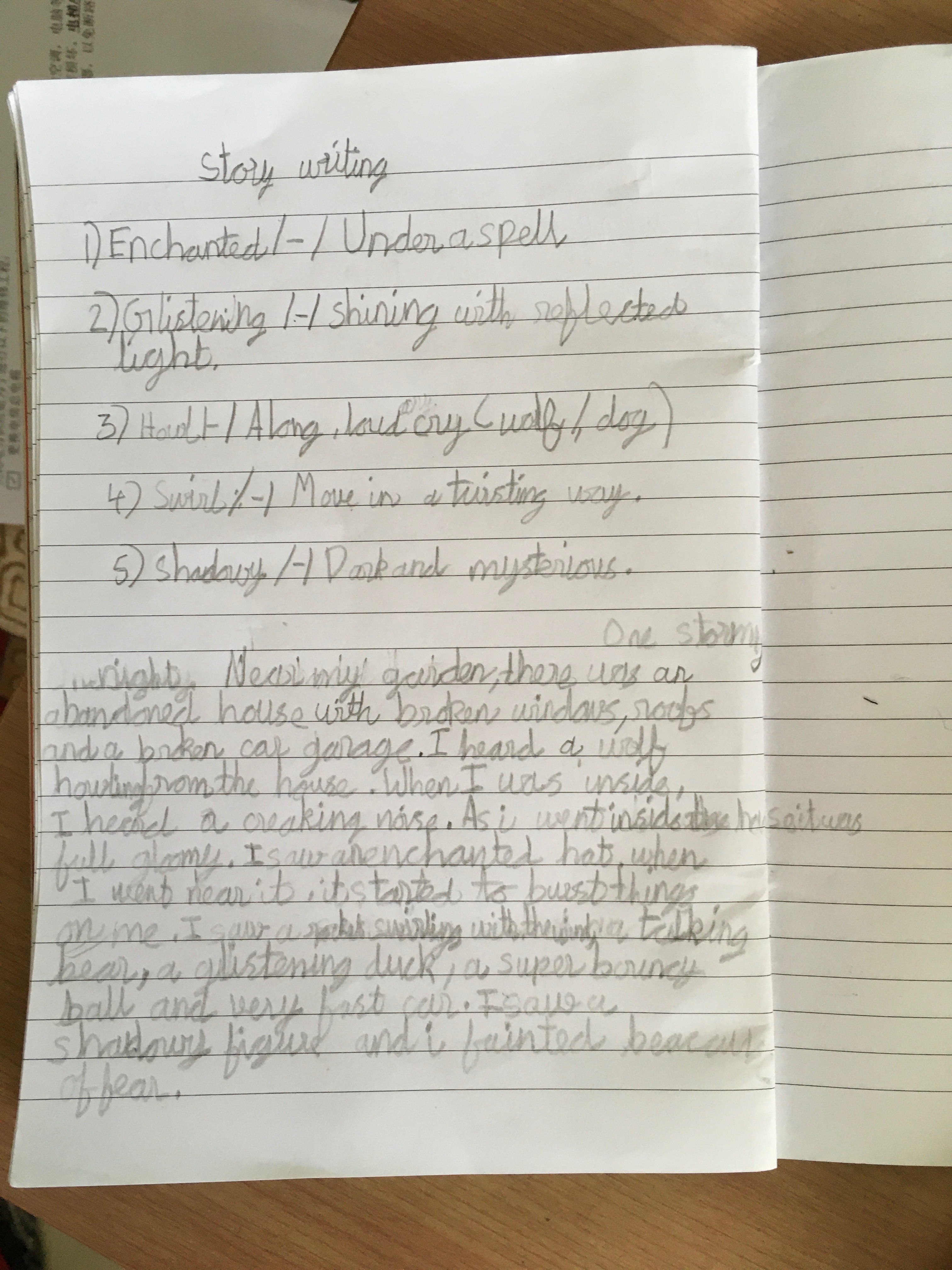 Story writing 
